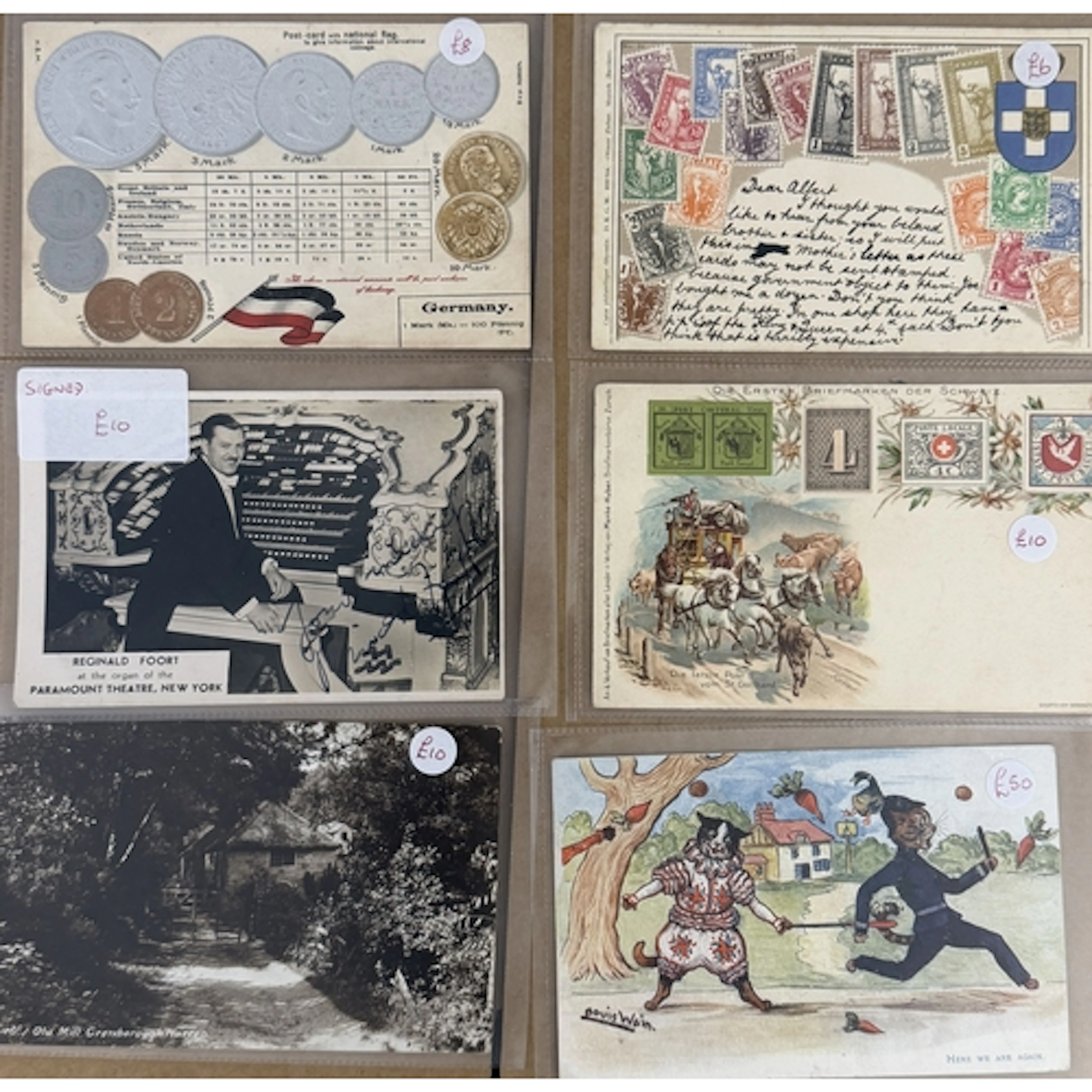 Ex-dealer stock of assorted subject postcards, comprising ap...