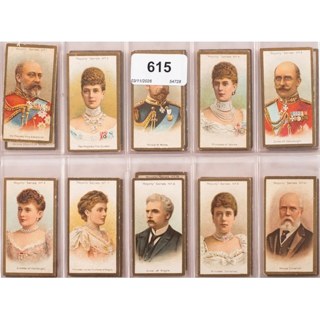 A set of Taddy 'Royalty' cigarette cards (25)