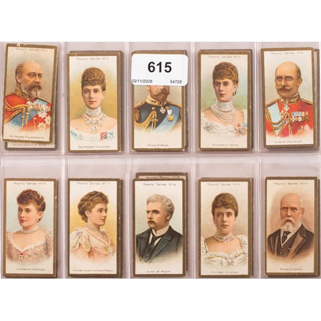 A set of Taddy 'Royalty' cigarette cards (25)