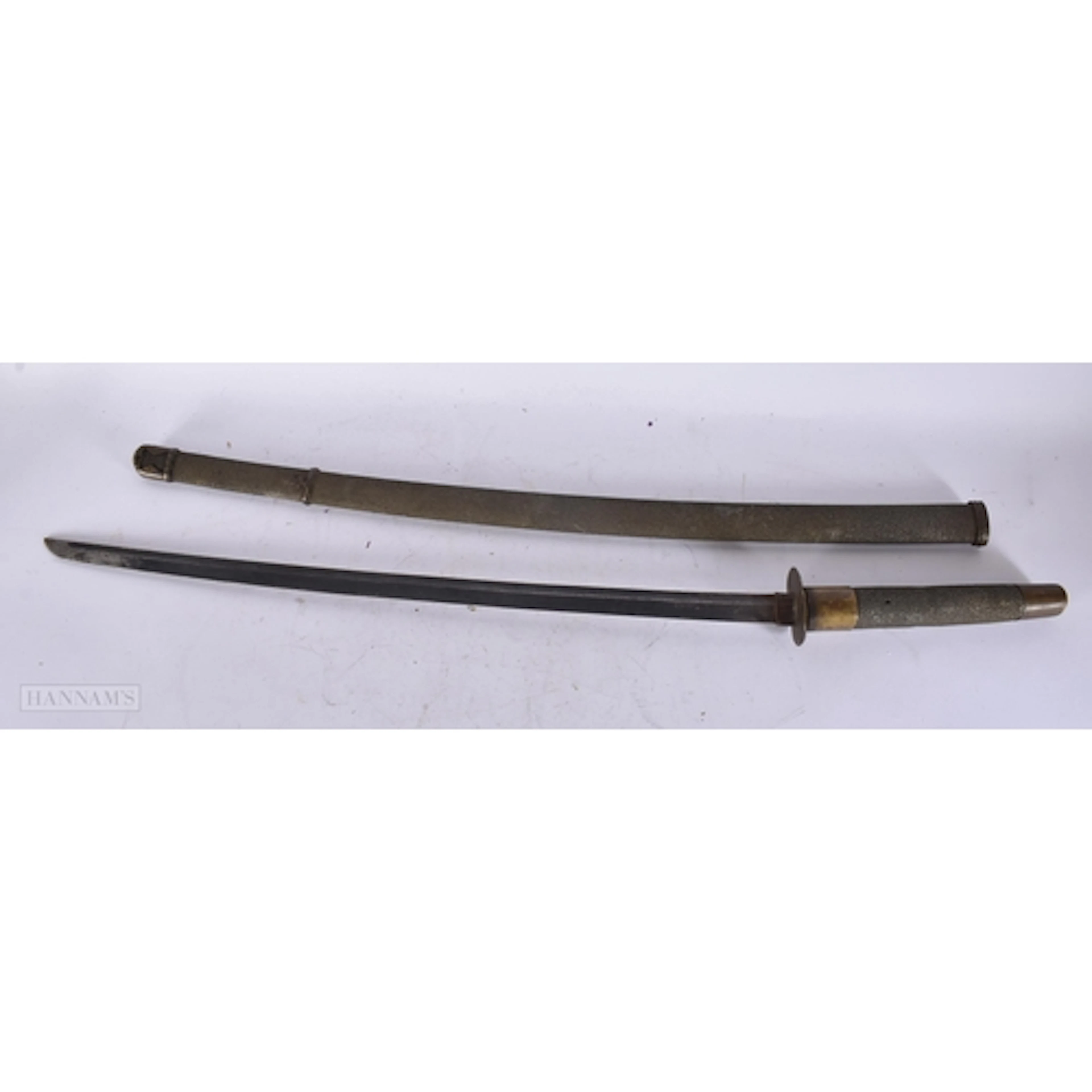 A JAPANESE SAMURAI SWORD. 93 cm long.