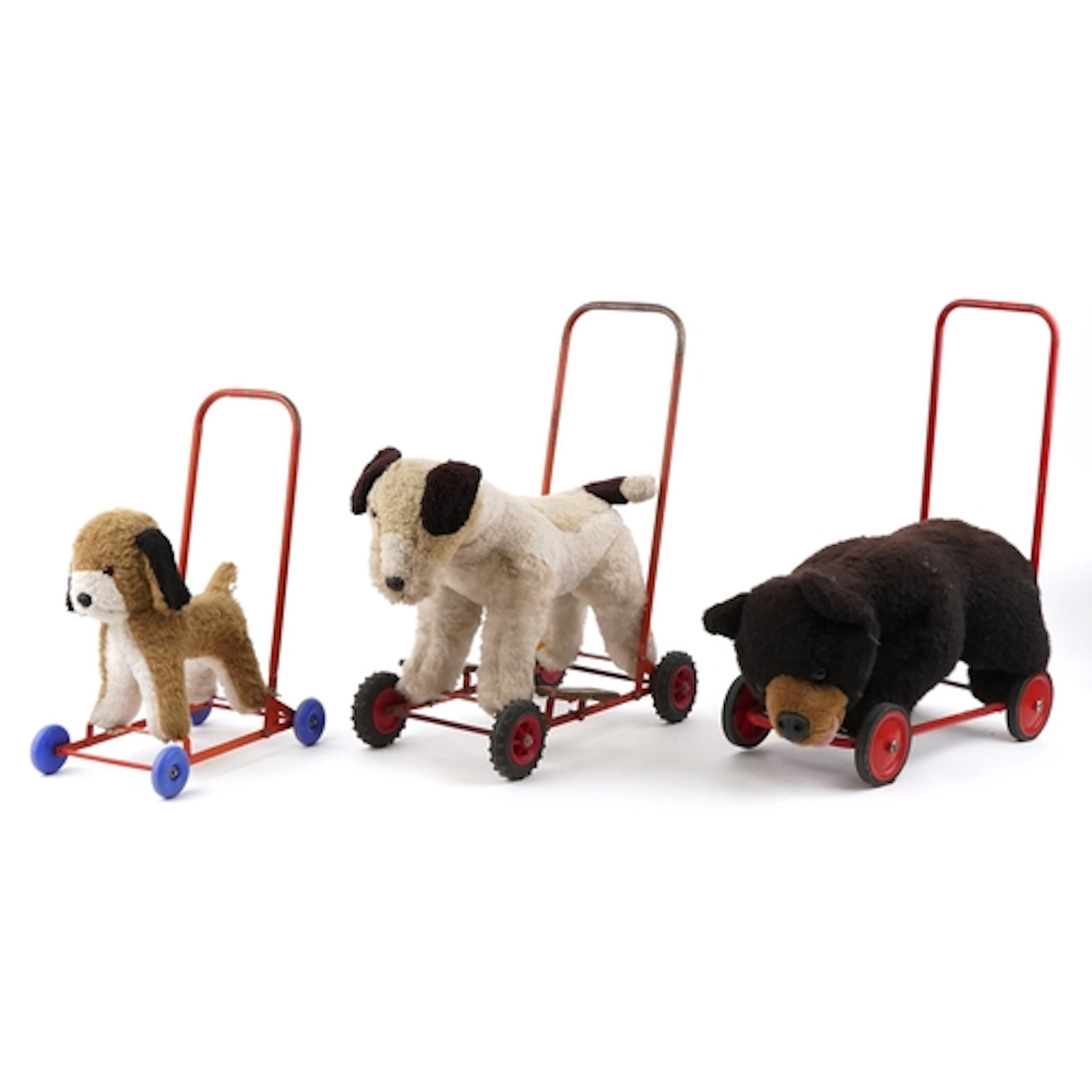 Three vintage push-along children's toys including Dean's Ch...