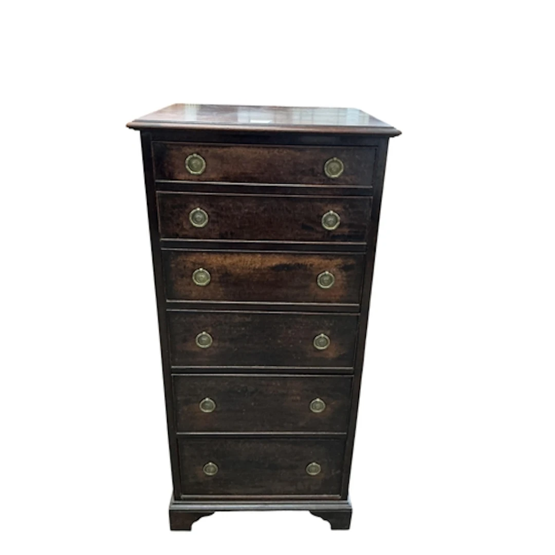 A 1920's narrow chest, width 51cm, depth 43cm, height 108cm...