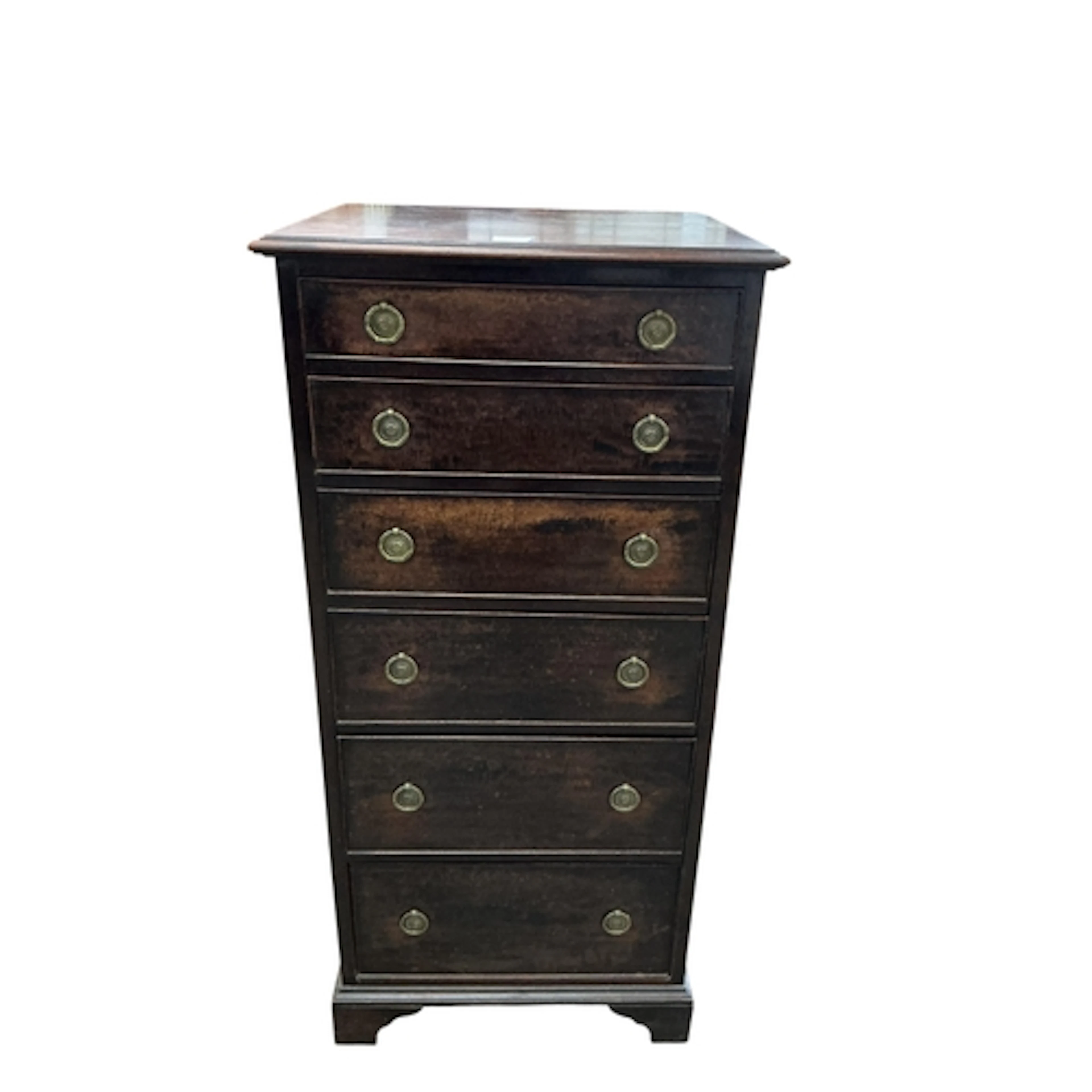 A 1920's narrow chest, width 51cm, depth 43cm, height 108cm...