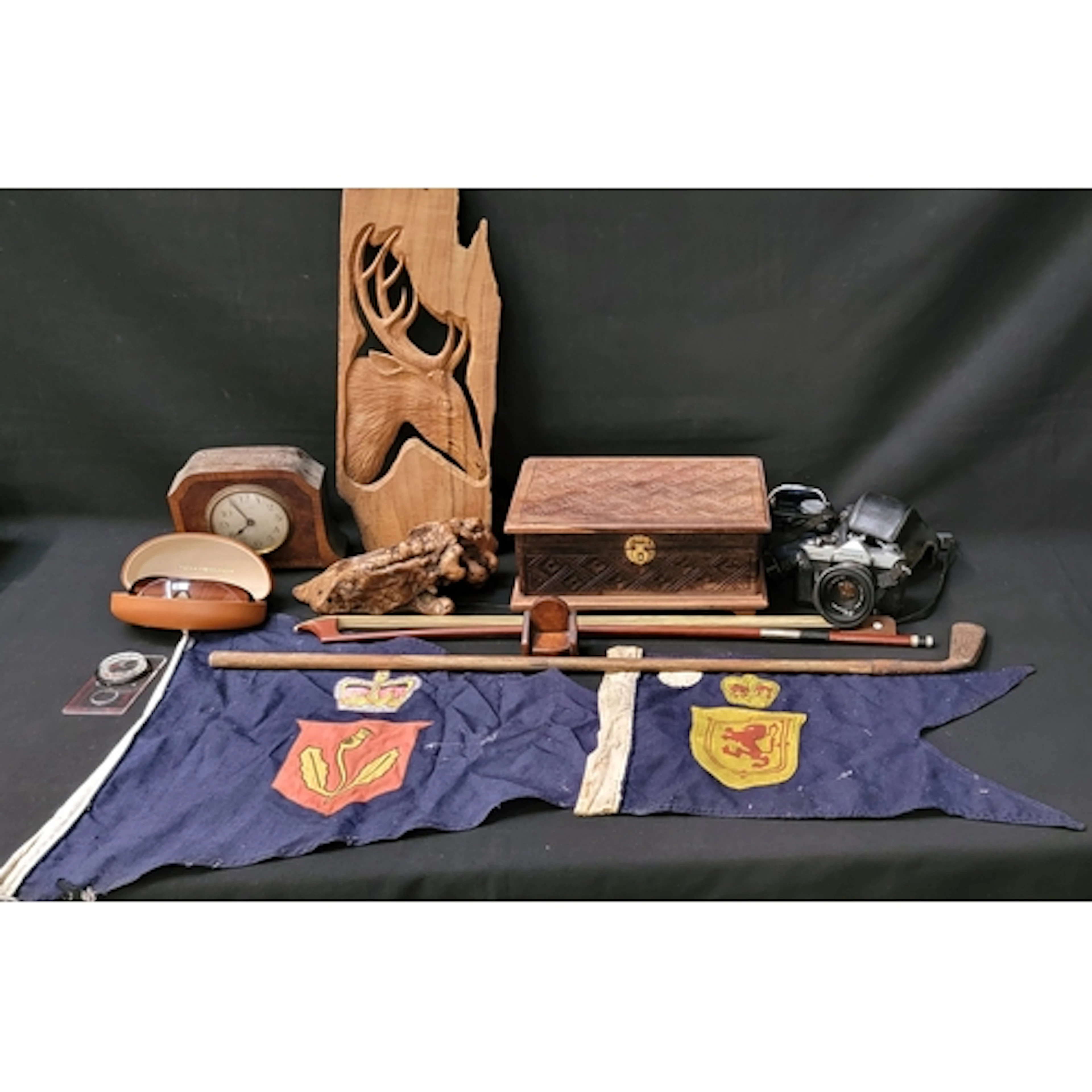 SELECTION OF GENERAL COLLECTABLES including a vintage cello...