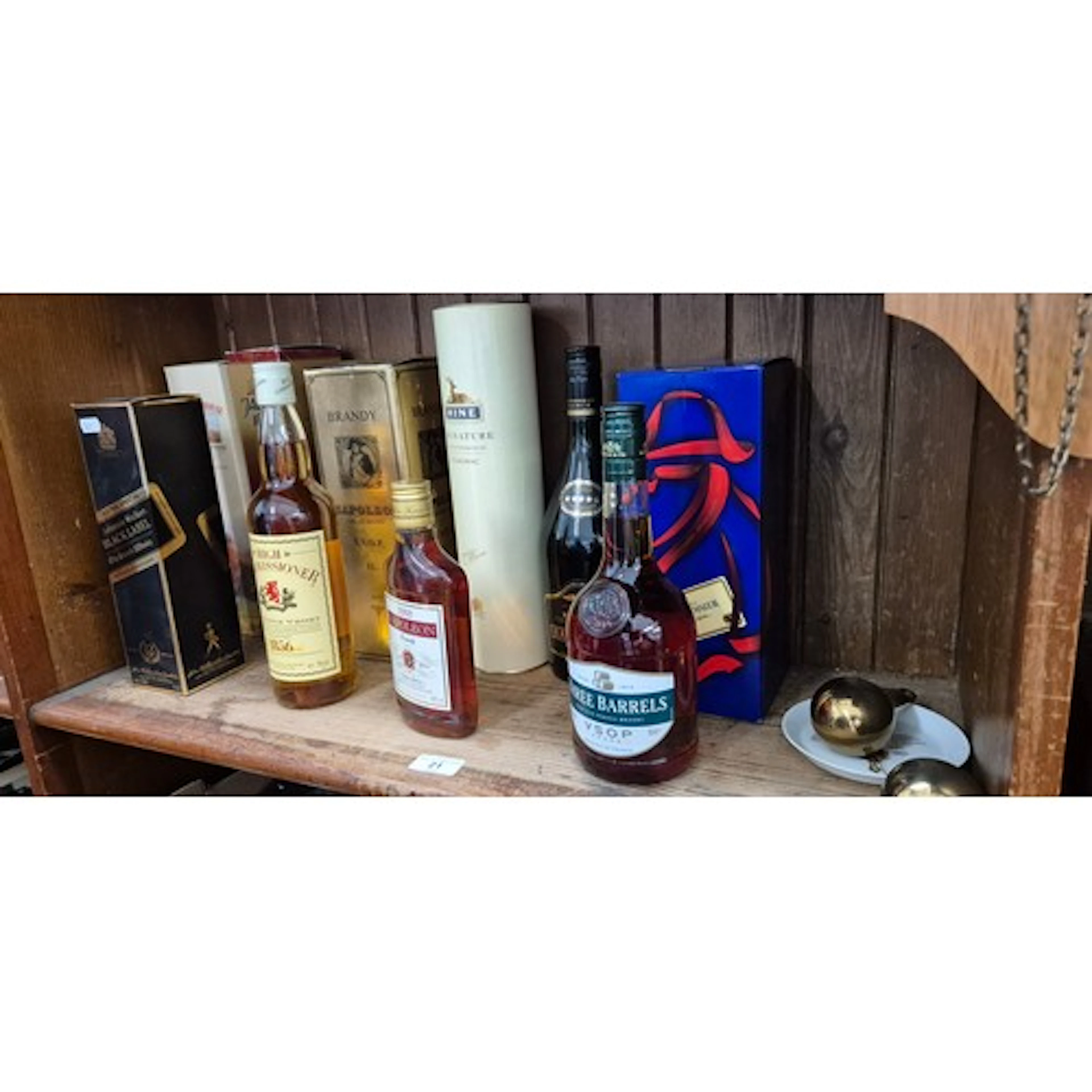 10 bottles of alcohol, all unopened, (6 boxed) including Cou...