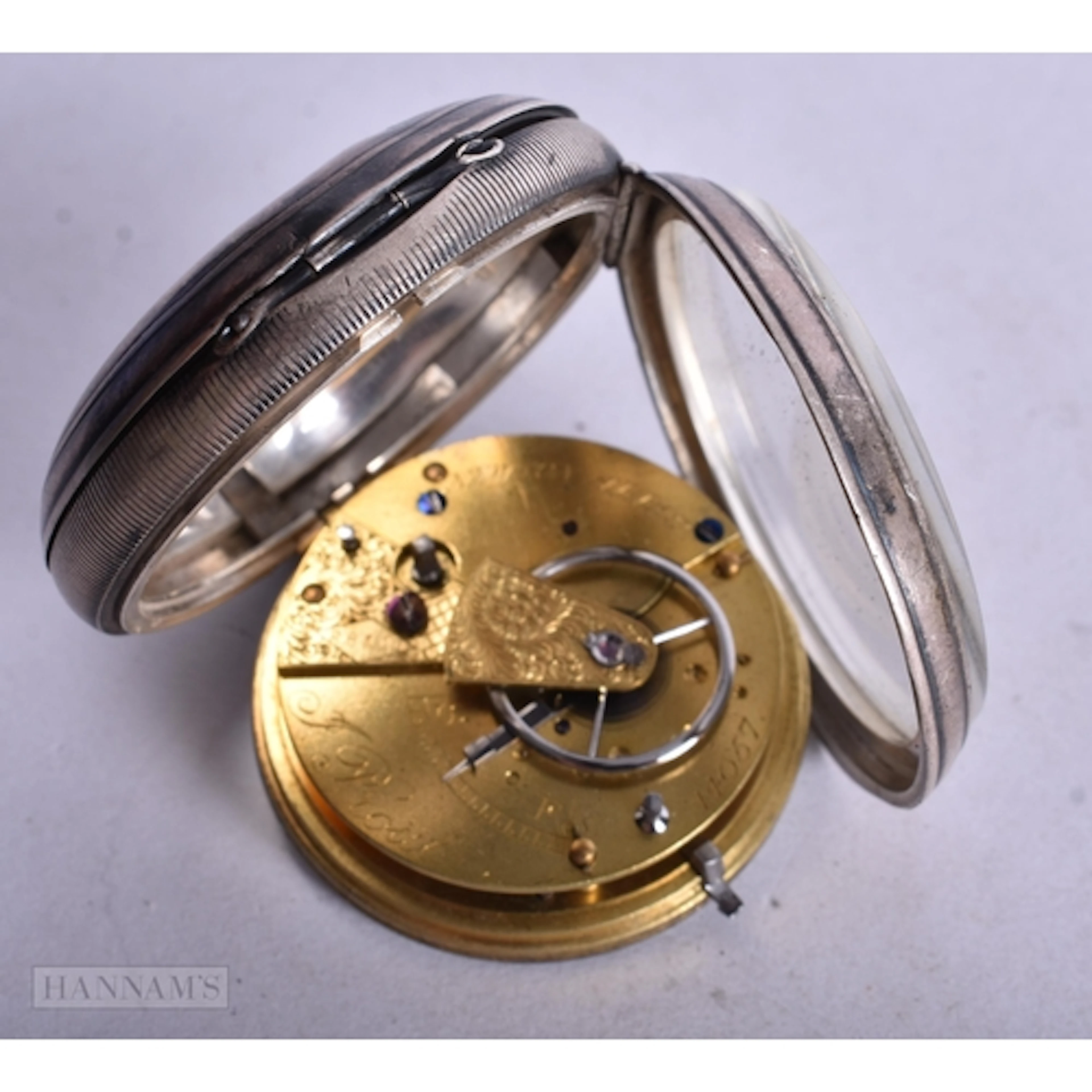 A Silver Cased Open Faced Pocket Watch. London Hallmarks. ...