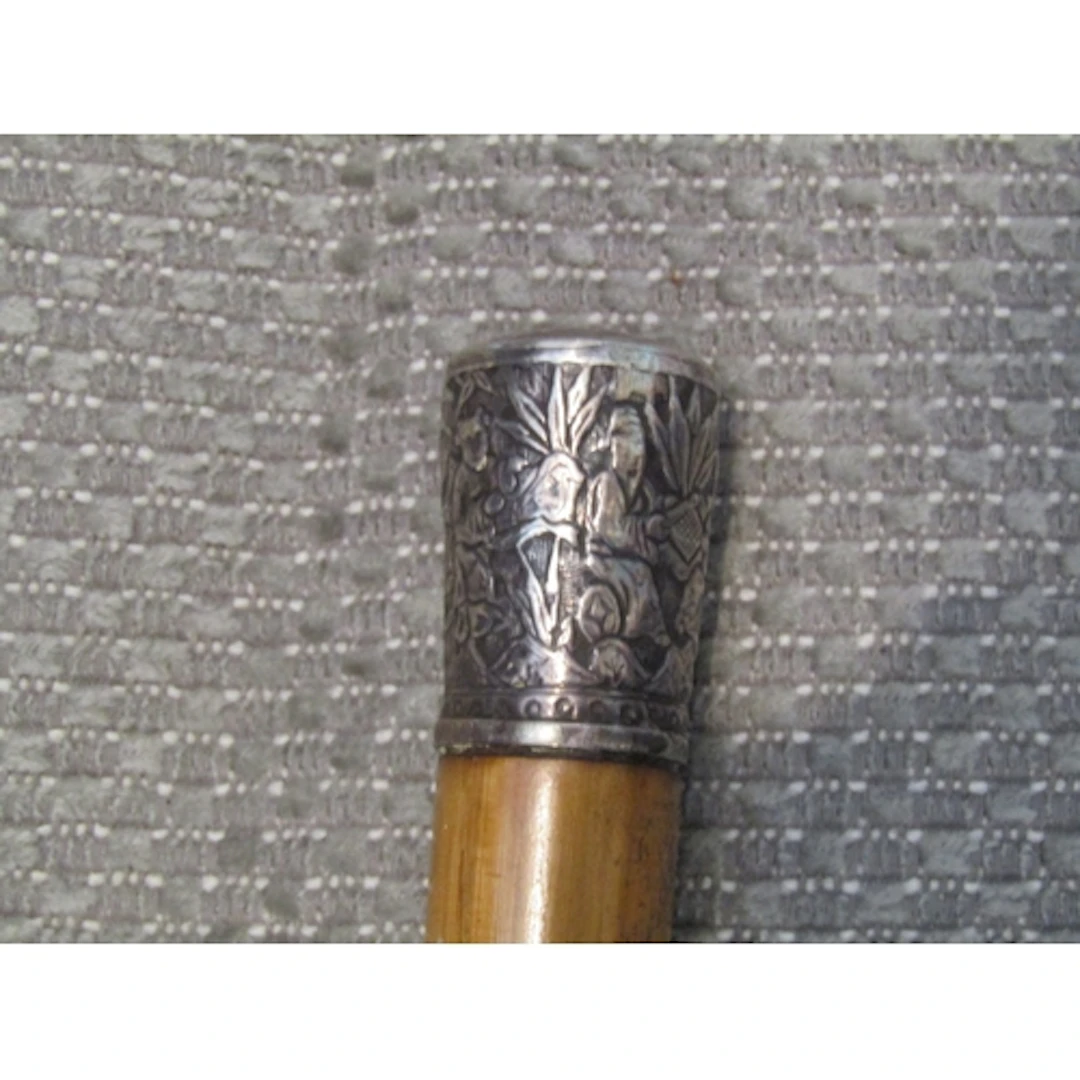 Old Silver Topped Walking Stick
