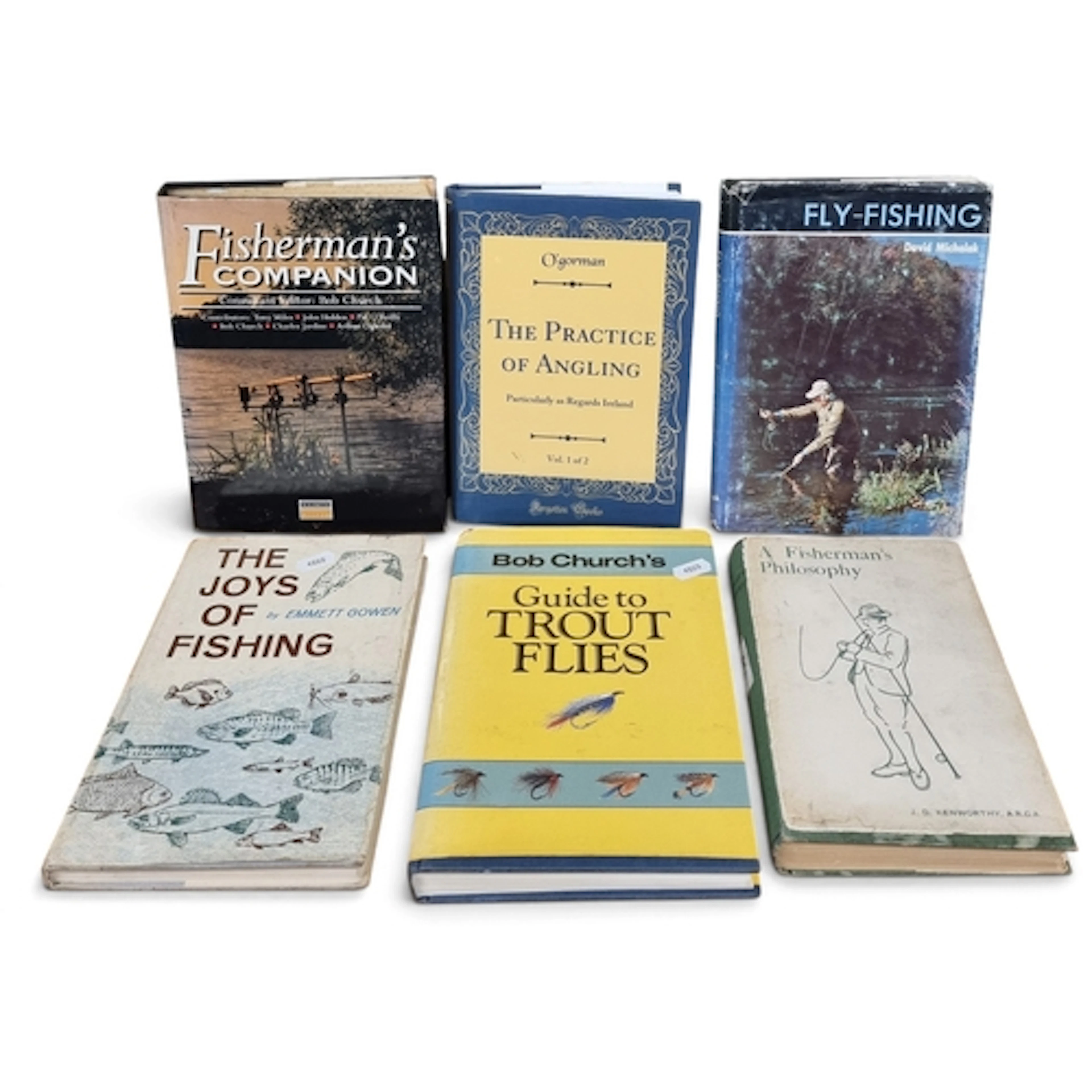 A collection of six hardback fishing books comprising The Pr...