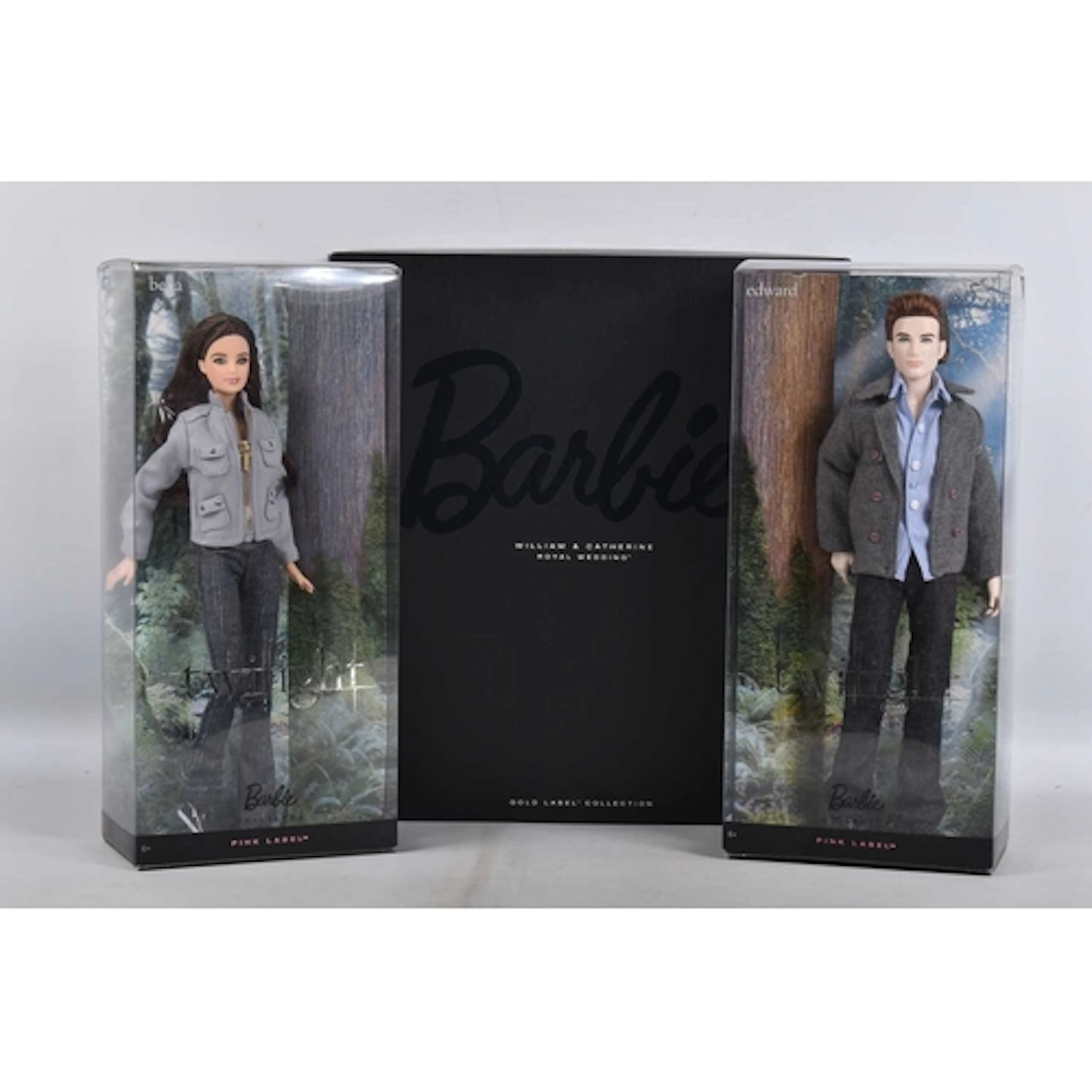 THREE BOXED MATTEL BARBIE DOLLS PINK LABEL AND GOLD LABEL DO...