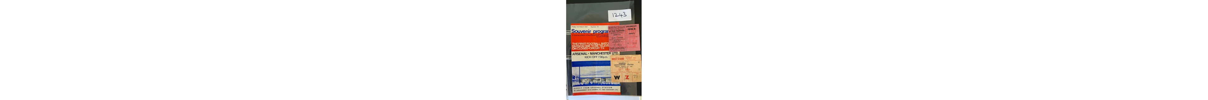 66/67 Arsenal v Manchester United Football Tickets: From Man...