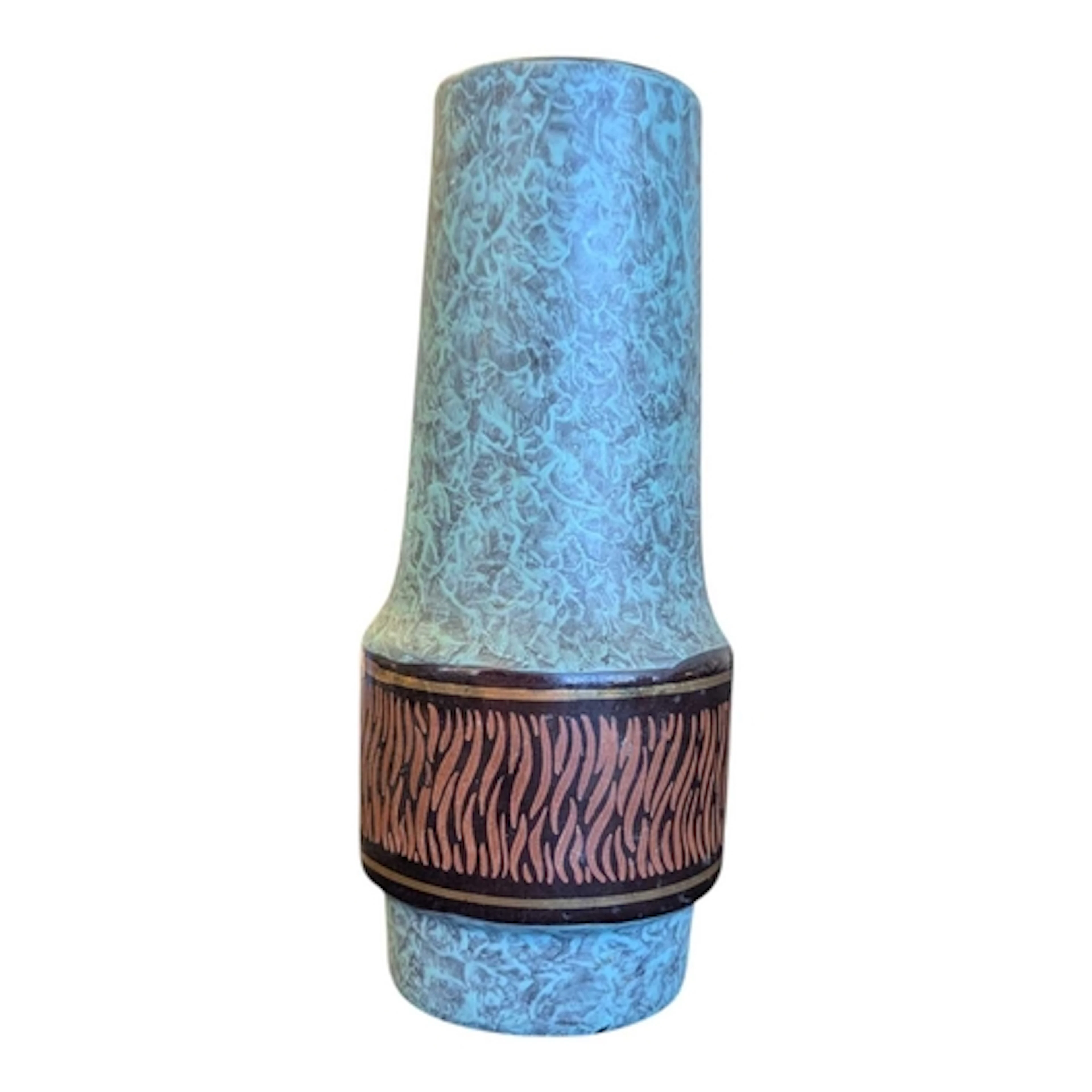 Mid Century West German ceramic vase by Jasba Keramik. Of cy...