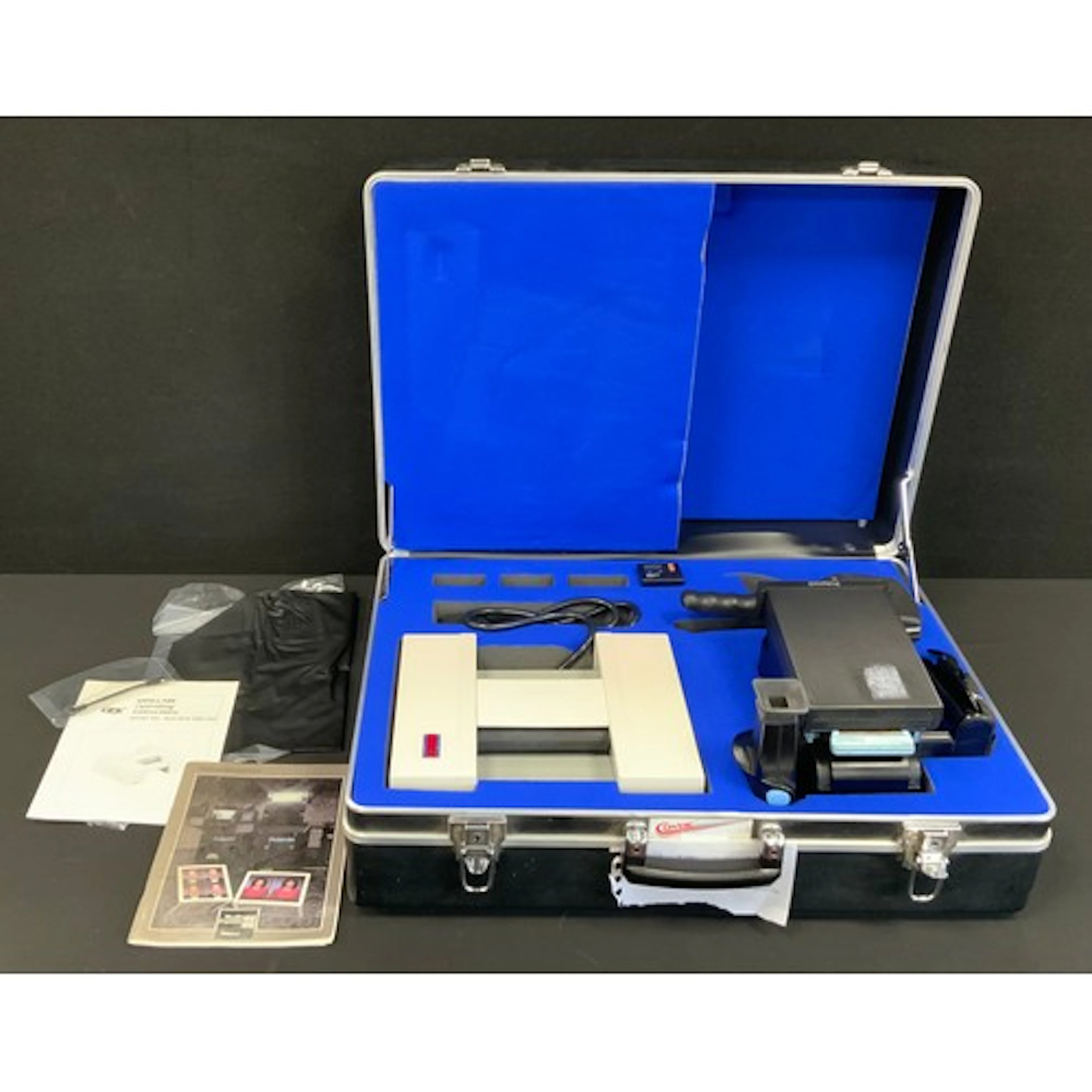 A Polaroid Studio Express Model 403 Instant Film Camera, bla...