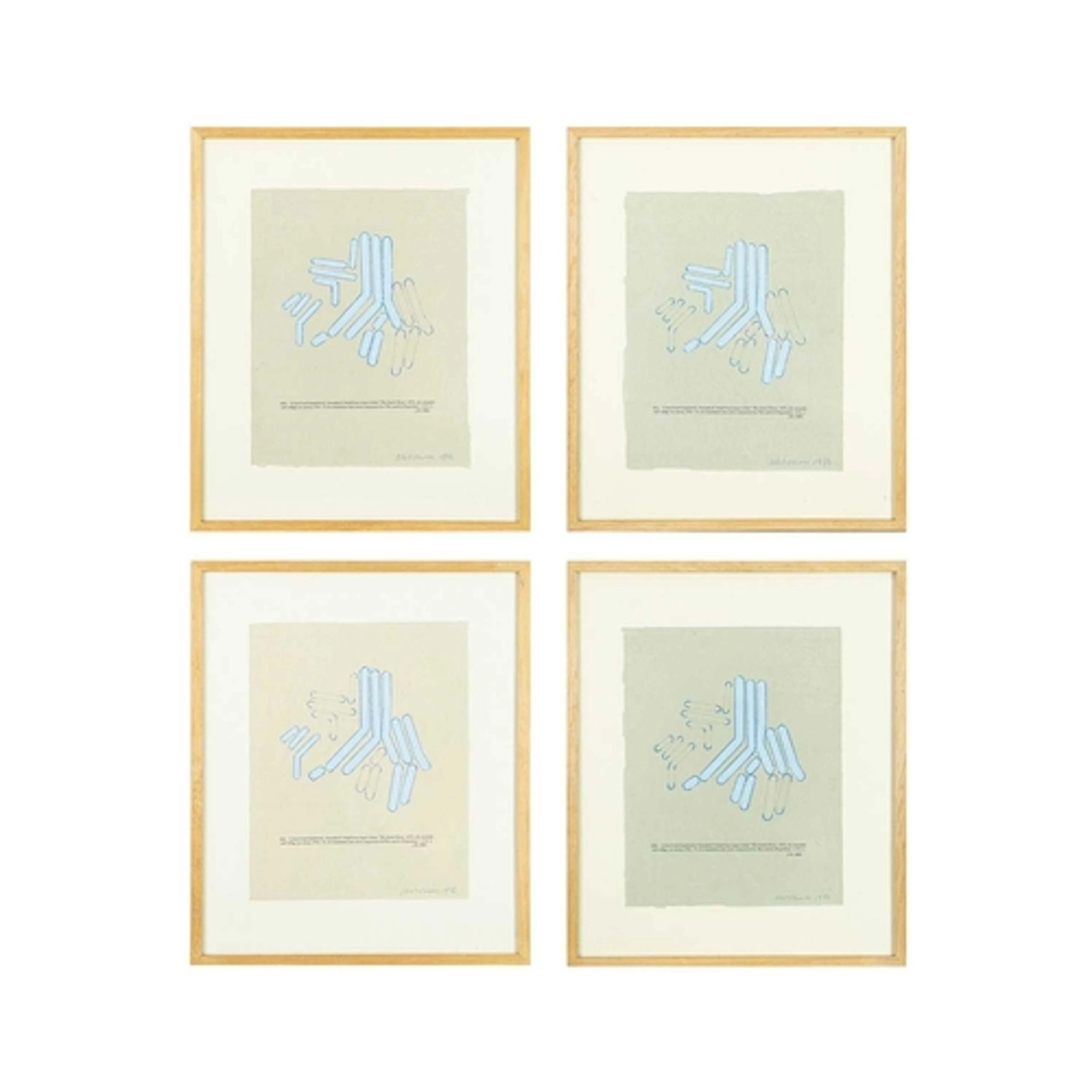 John MITCHELL (1943-2014) Manner of Jasper JOHNS (1930) Four...
