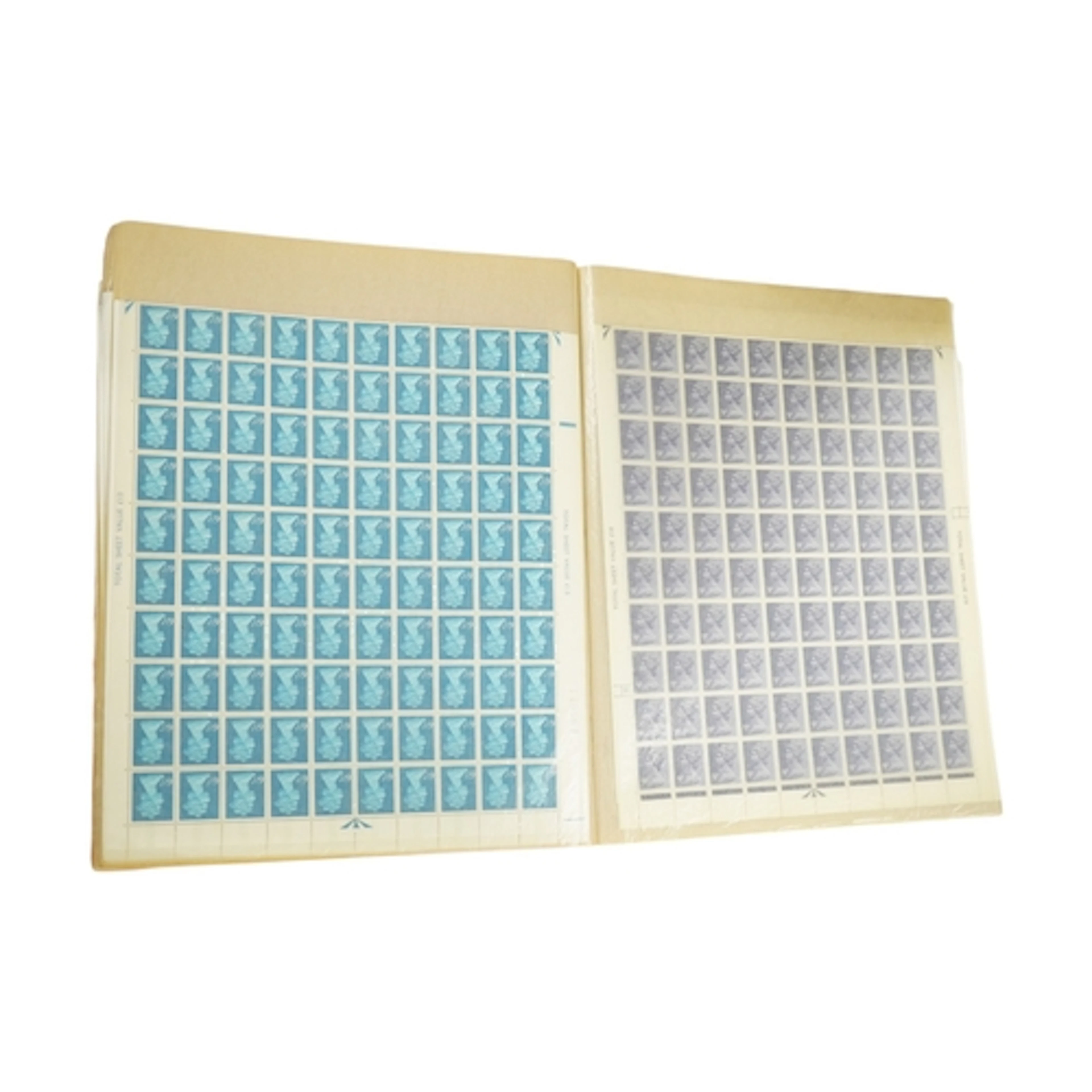 A stamp stock book containing fourteen Elizabeth II mint sto...