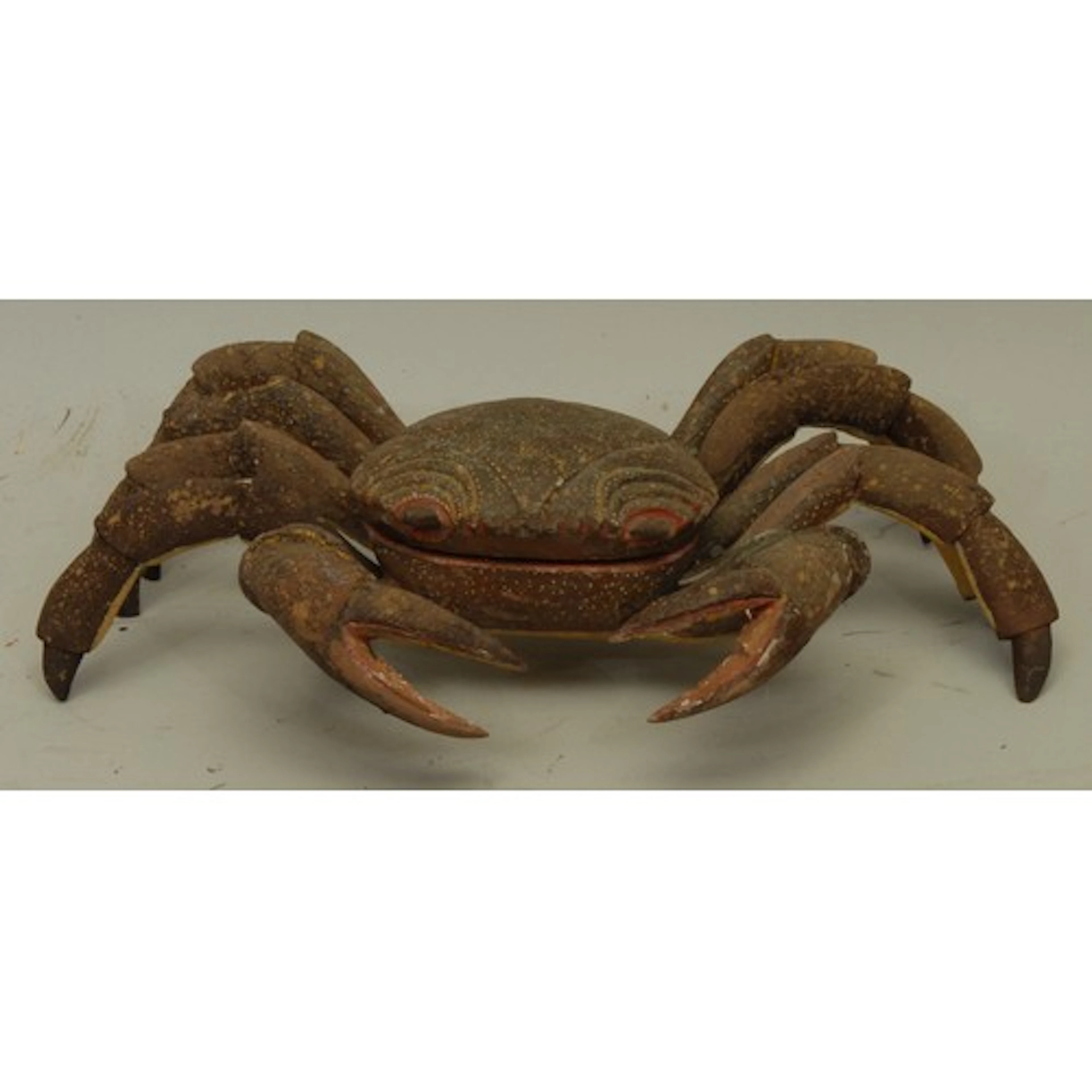 An unusual early 20th century painted softwood novelty trink...