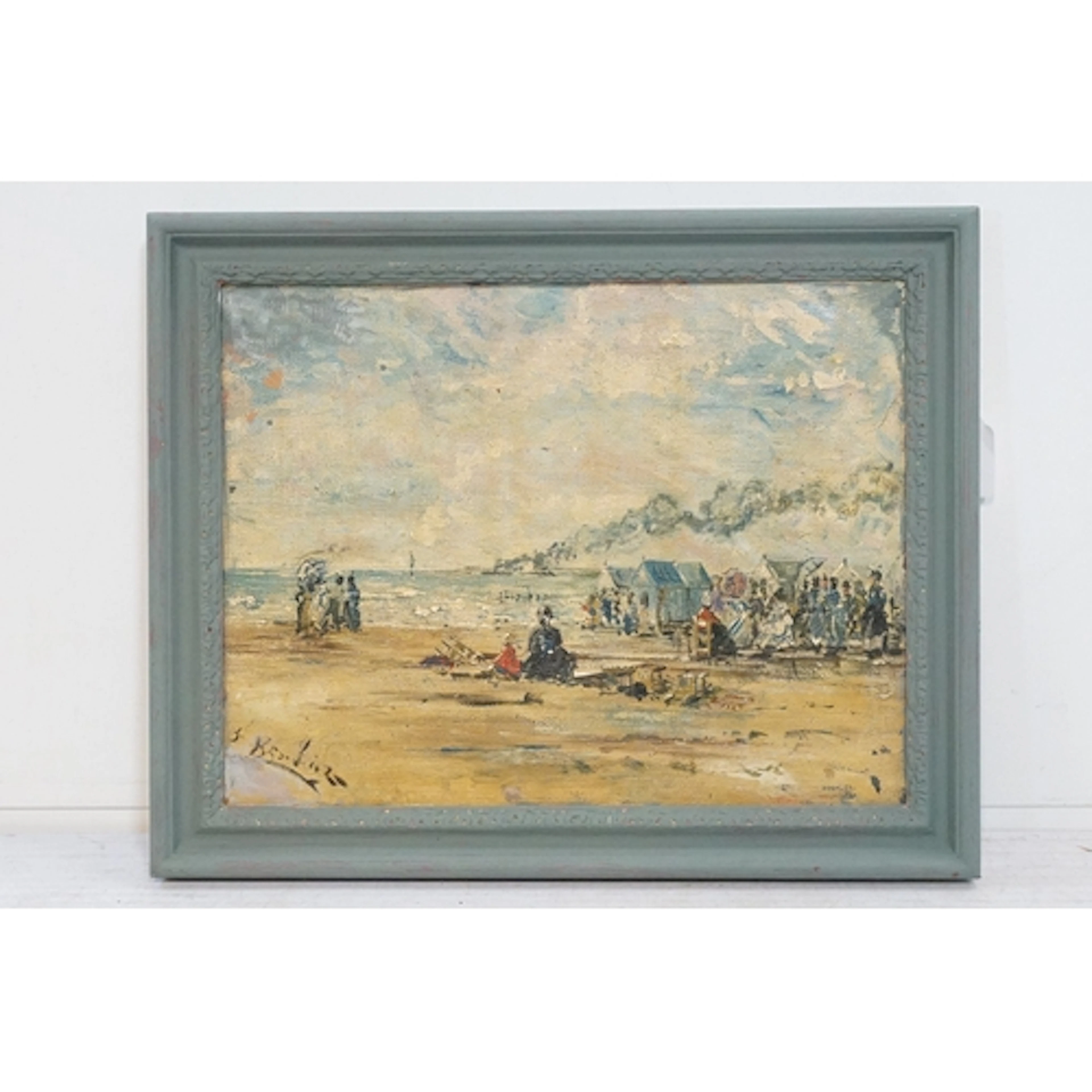 After Eugène Boudin, study of one of Boudin's 'crinoline' se...