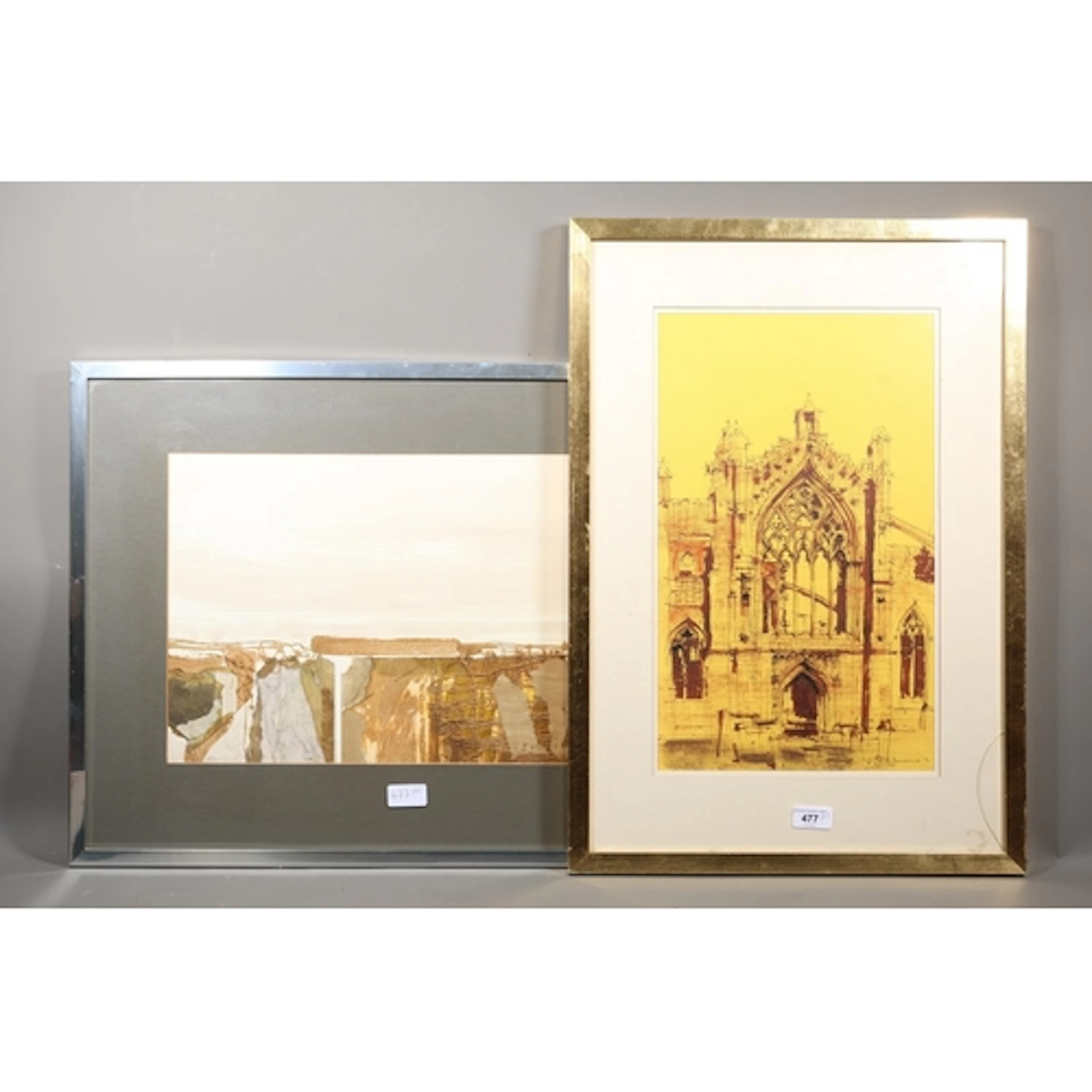 FRANK SIBBALD WHITE (Scottish d1989), untitled church exteri...