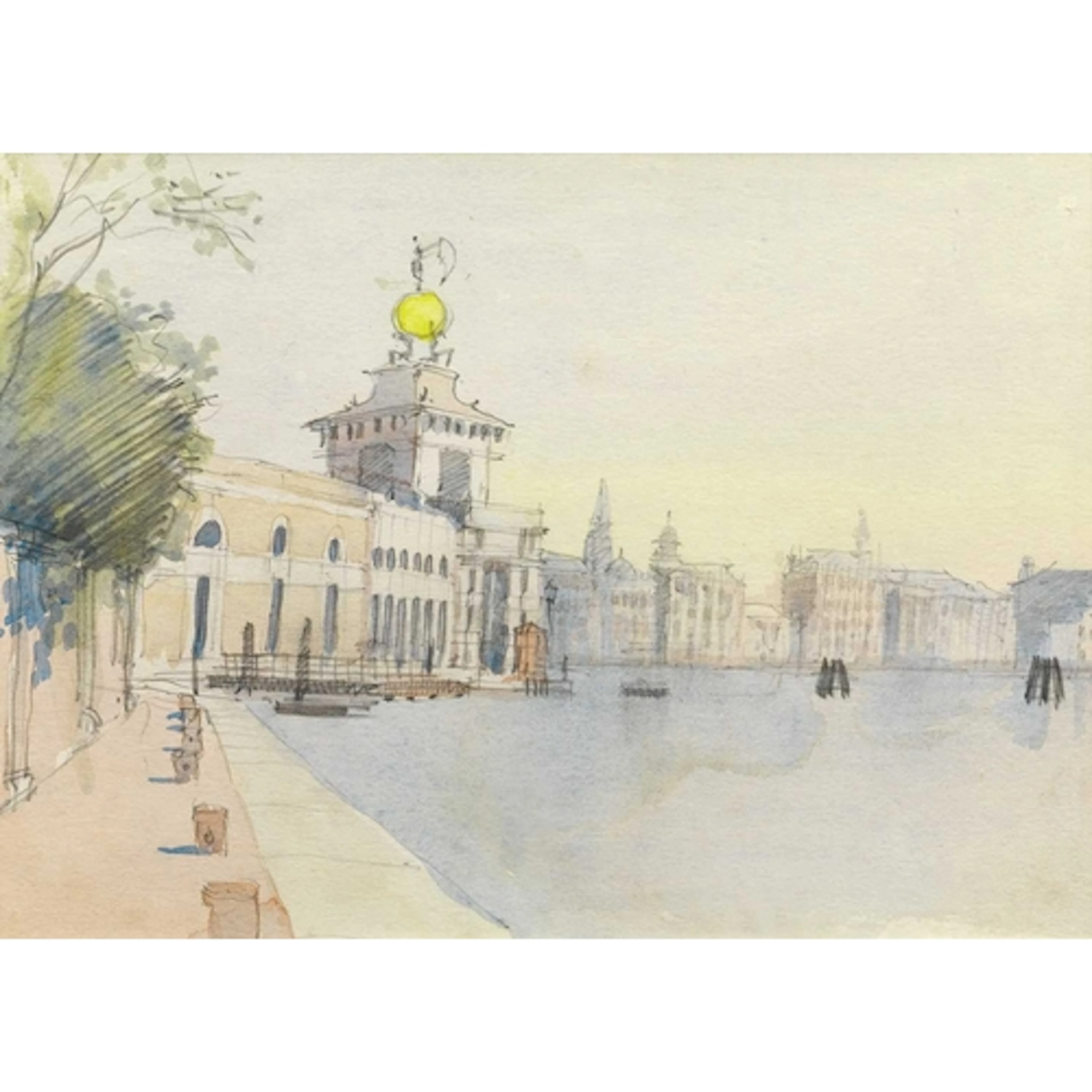 § John MILLER (1931-2002) Venice Watercolour, stamp signed, ...