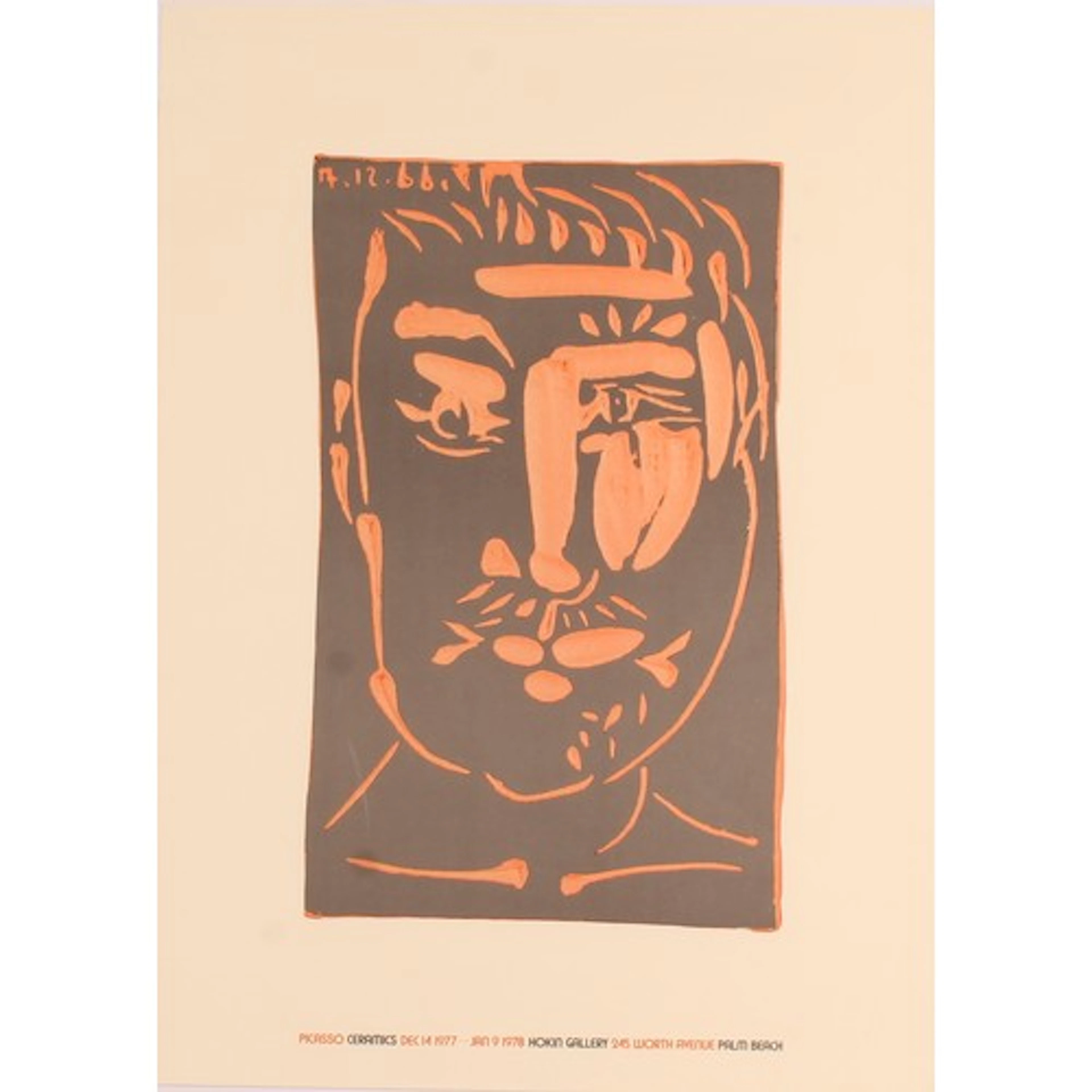 An original Pablo Picasso exhibition poster, Hokin Gallery, ...