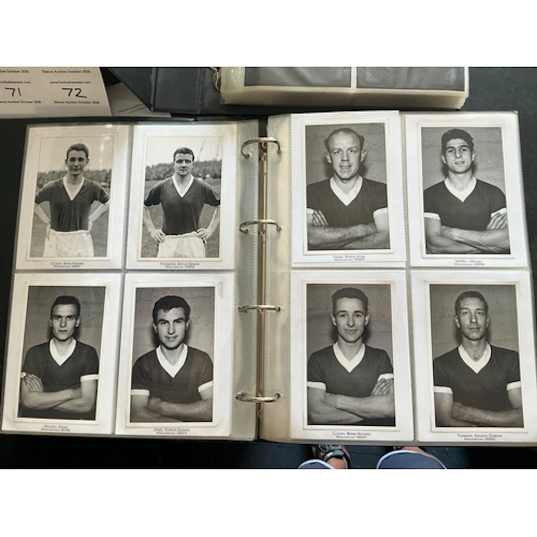Football Photo Collection: Postcard size replica photos with...