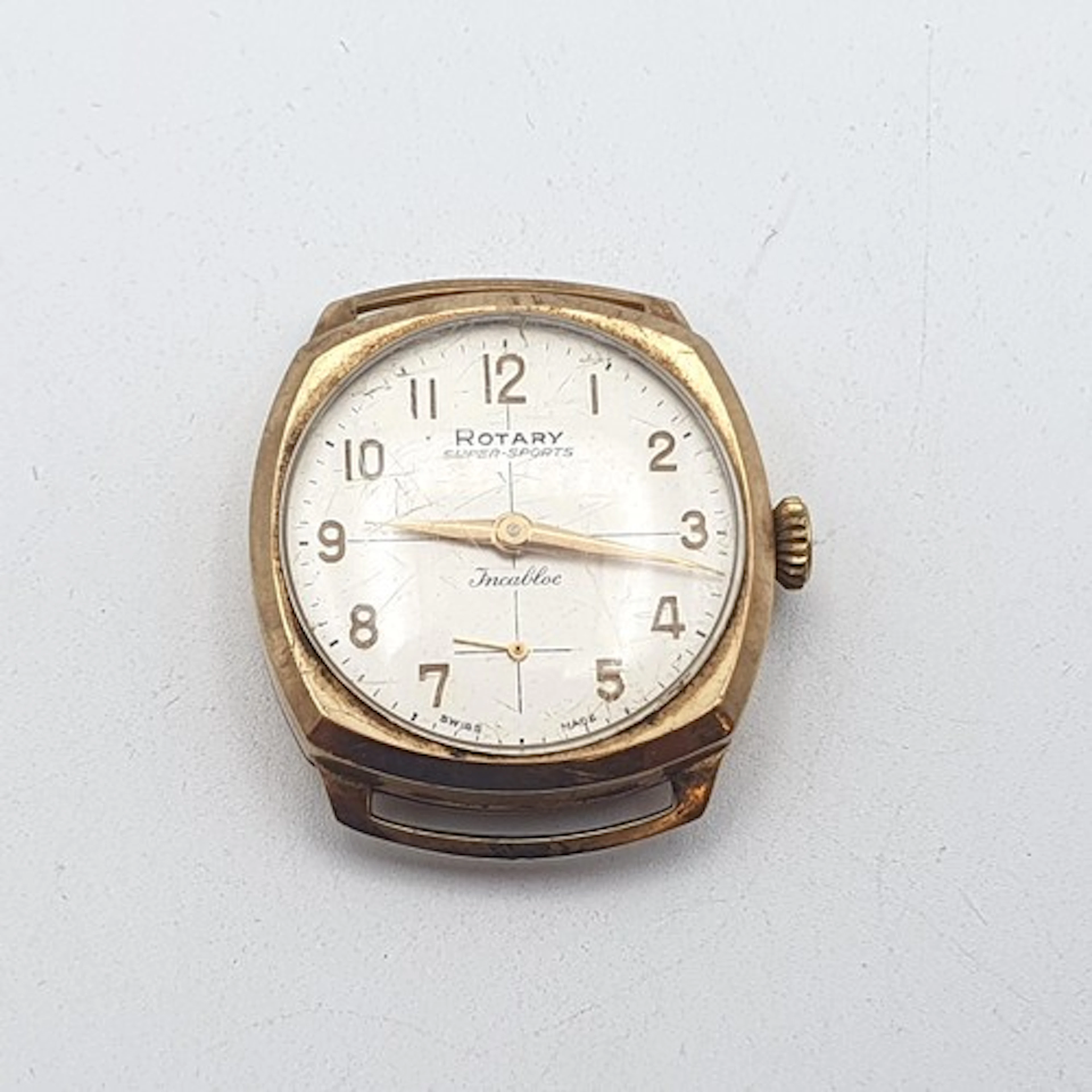 A Gent's 9ct gold cased Rotary Super Sports Wrist Watch, Bir...