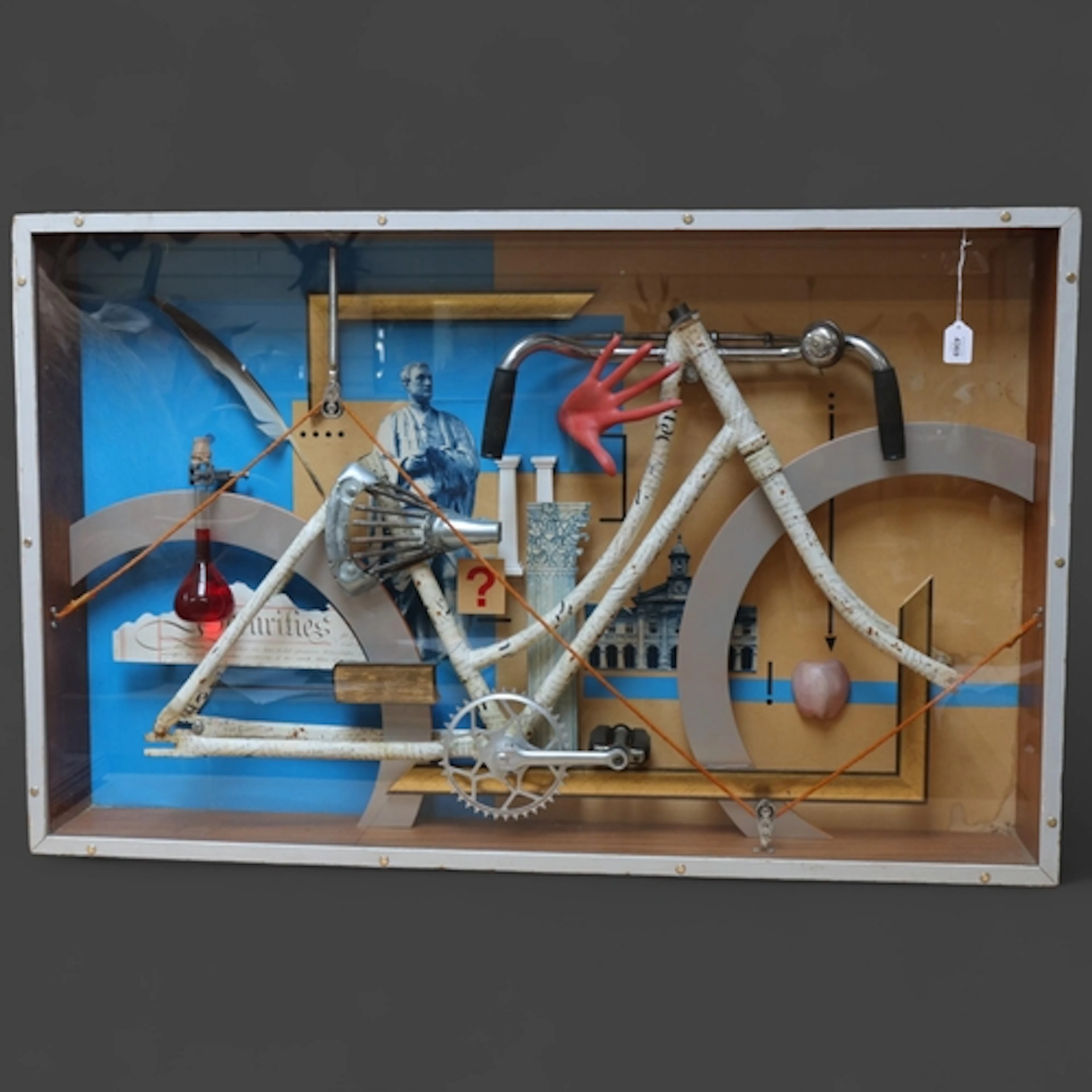 A large mid-century three dimensional surrealist or Dada wal...