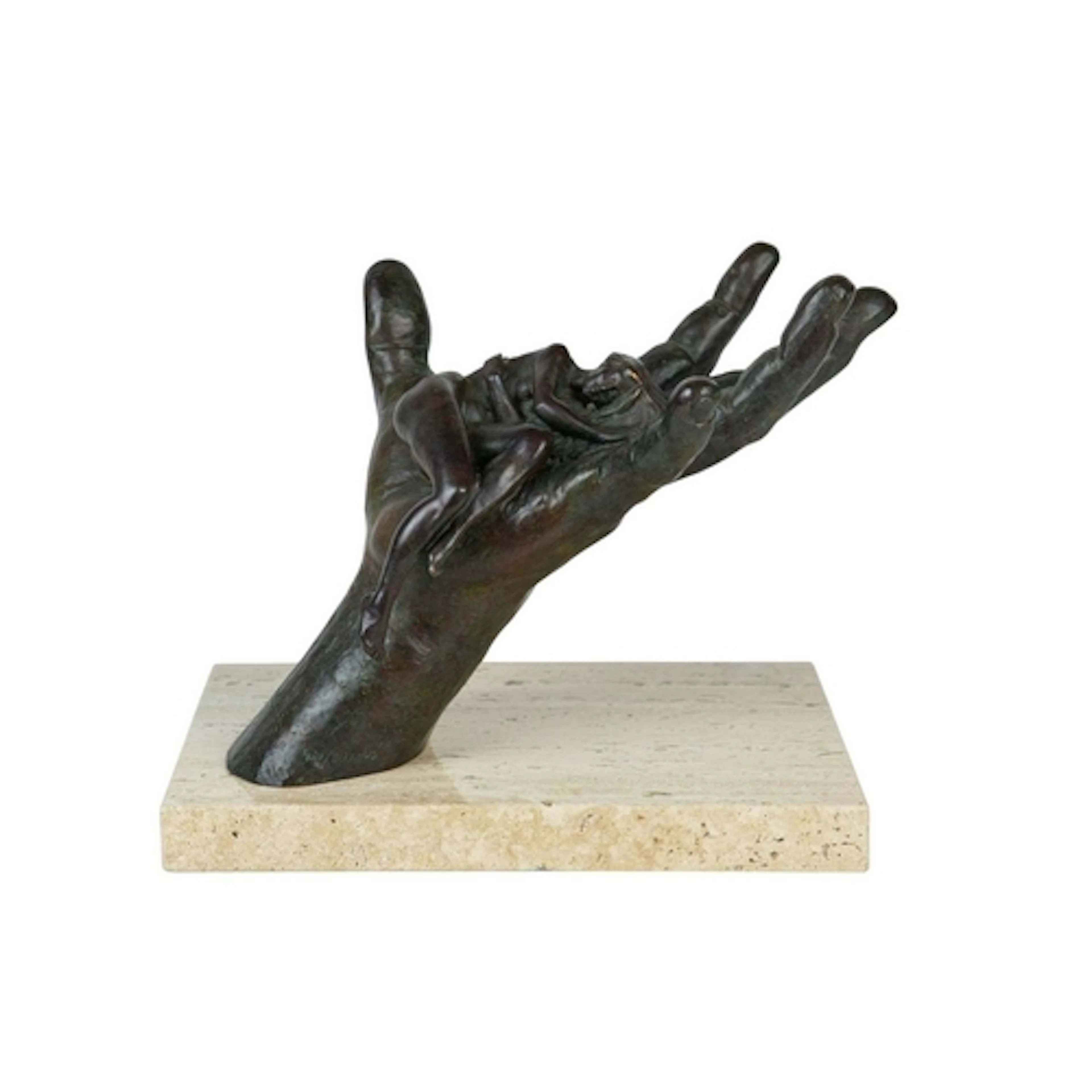 § Lorenzo QUINN (1966) Trust Bronze, signed, height includin...