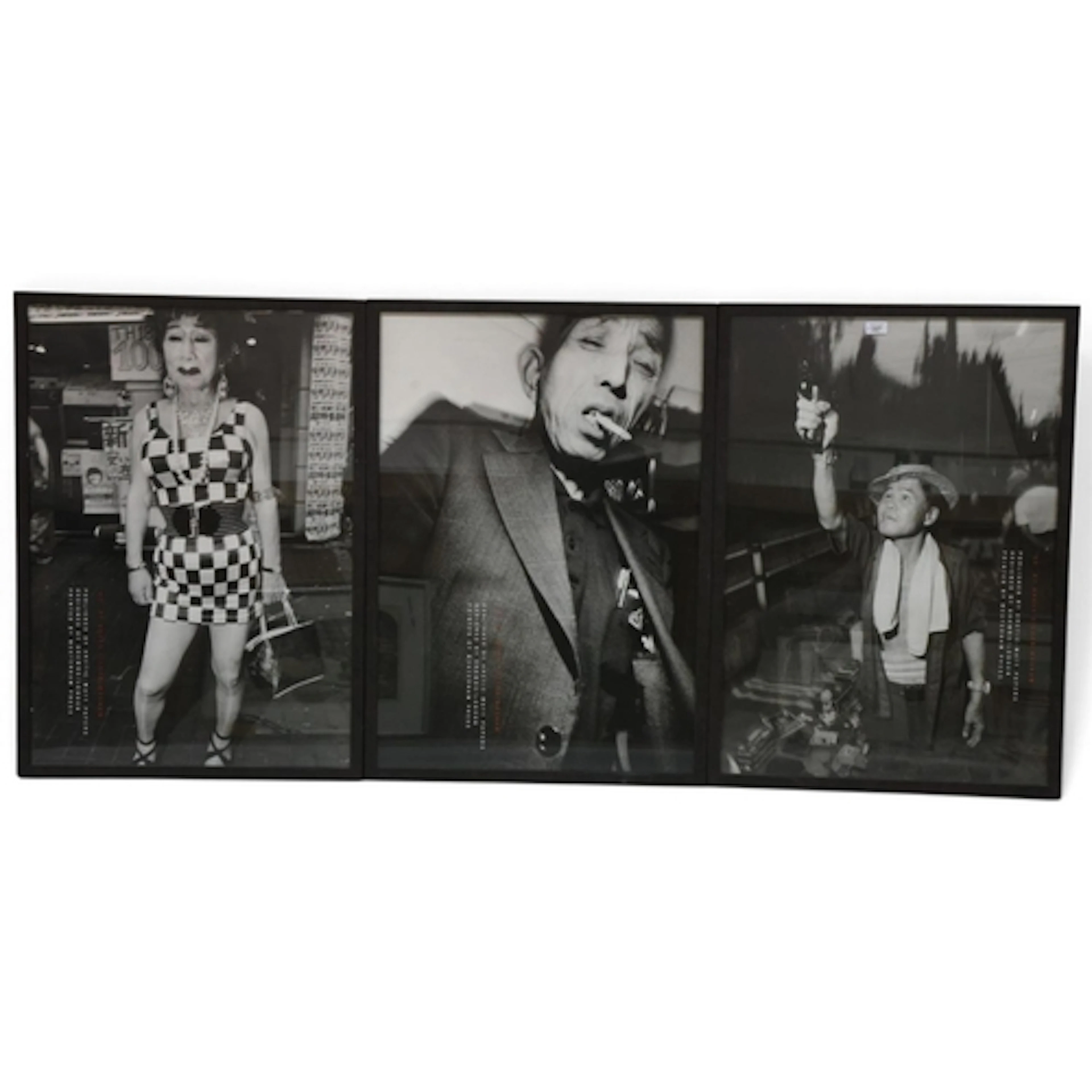 BRUCE GILDEN, three photographic posters depicting Tokyo's u...