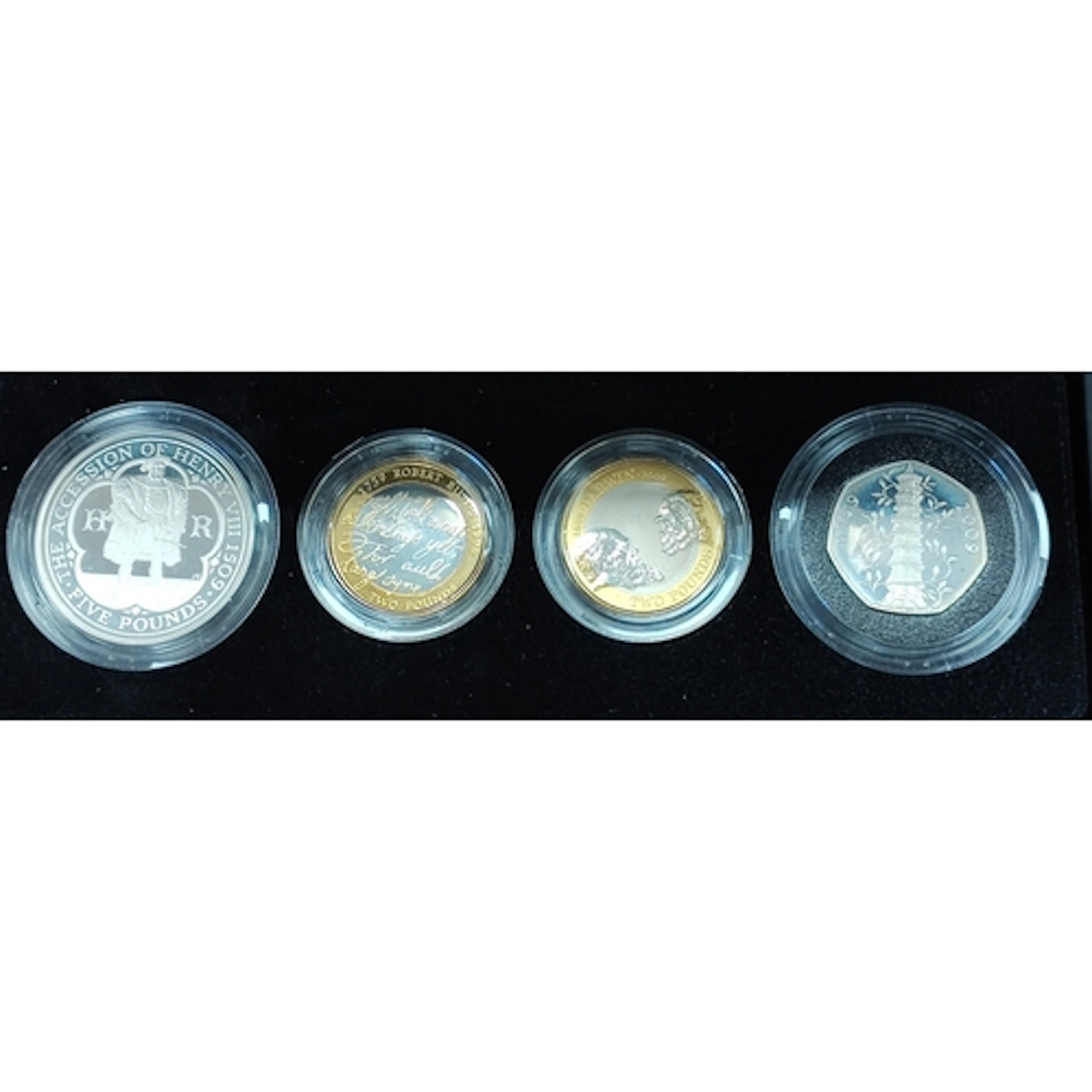 2009 Britannia silver piedfort proof cased set of 4 FDC. (R)