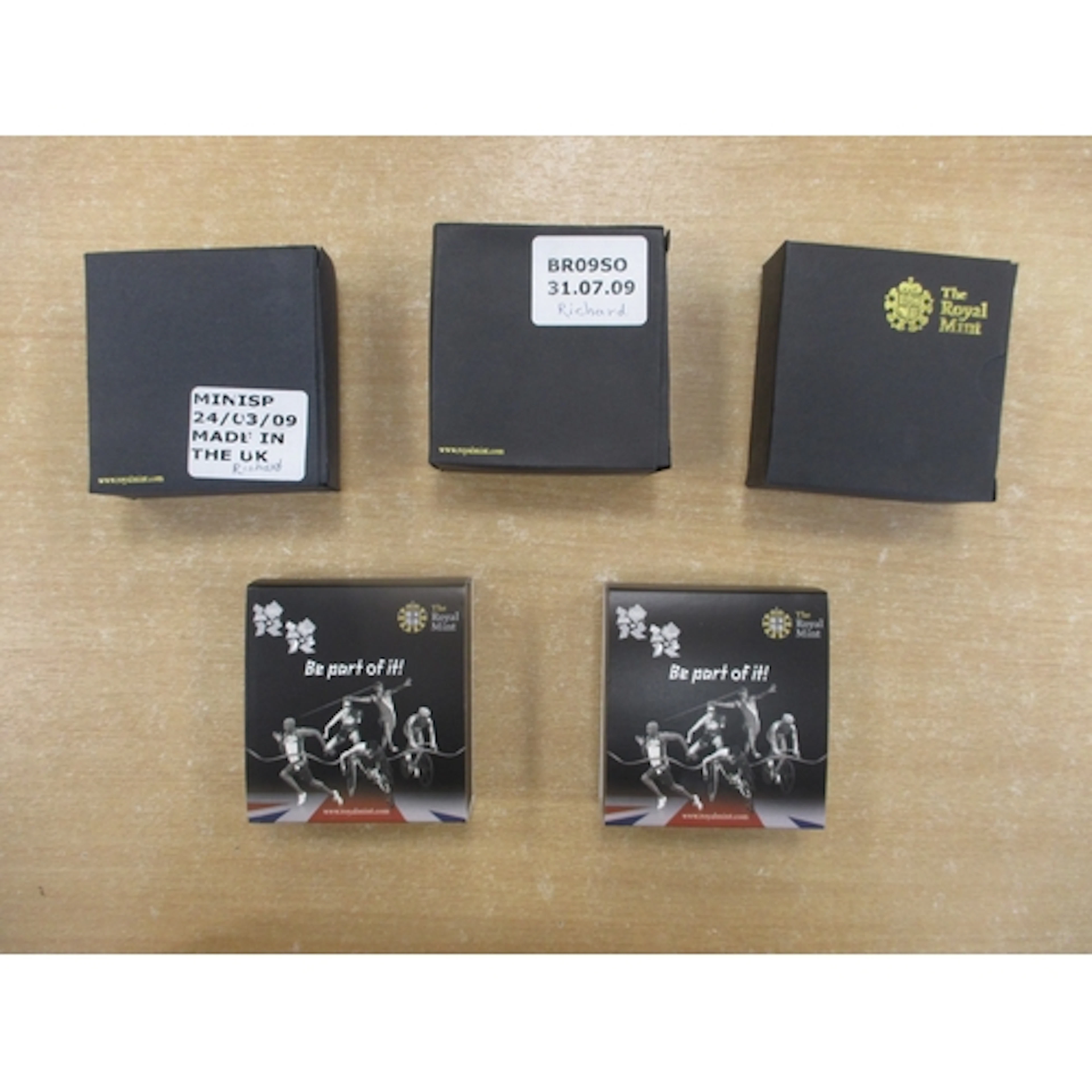 Collection of boxed GB silver proof FDC, includes 2009 50th ...