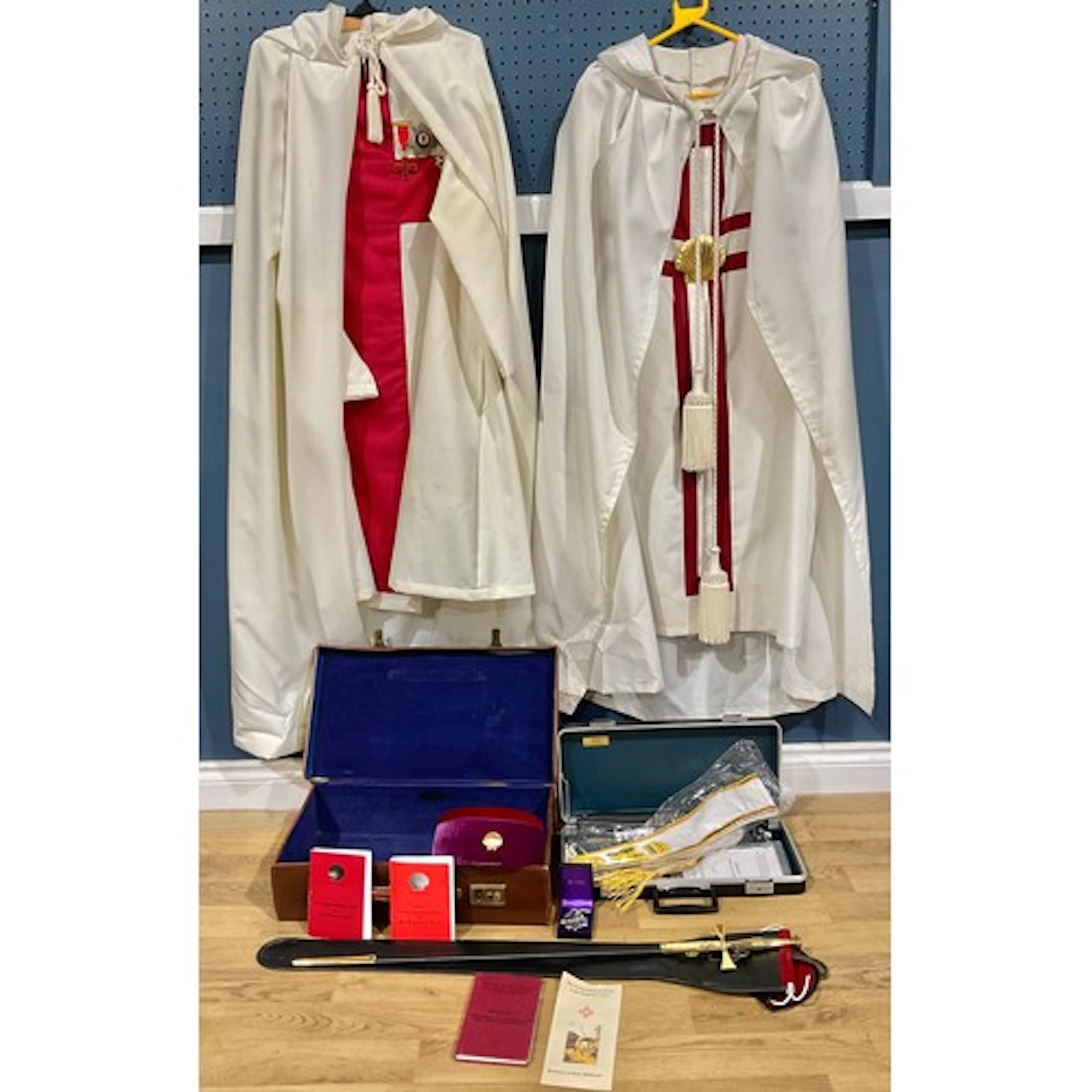 Masonic interest - A St Thomas of Acon regalia robe and cere...