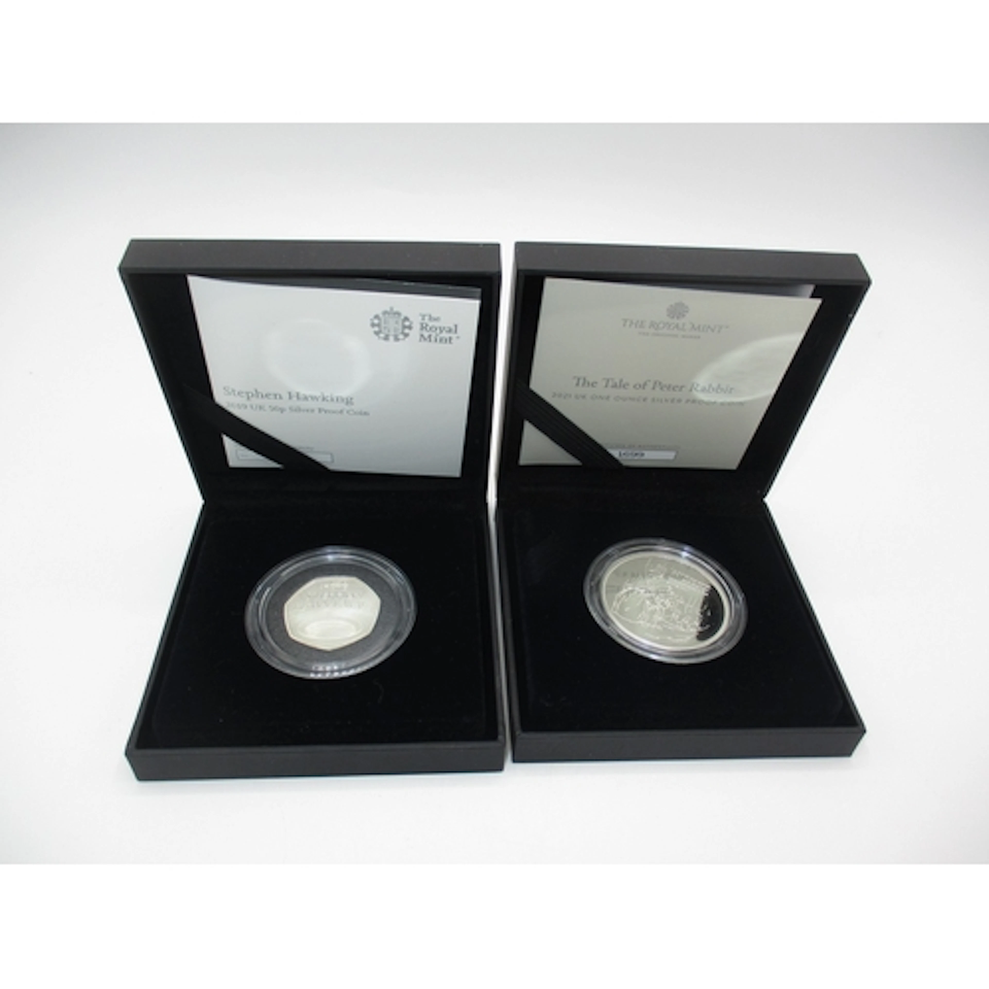 Two Royal Mail Silver Proof Coins - The Tale of Peter Rabbit...
