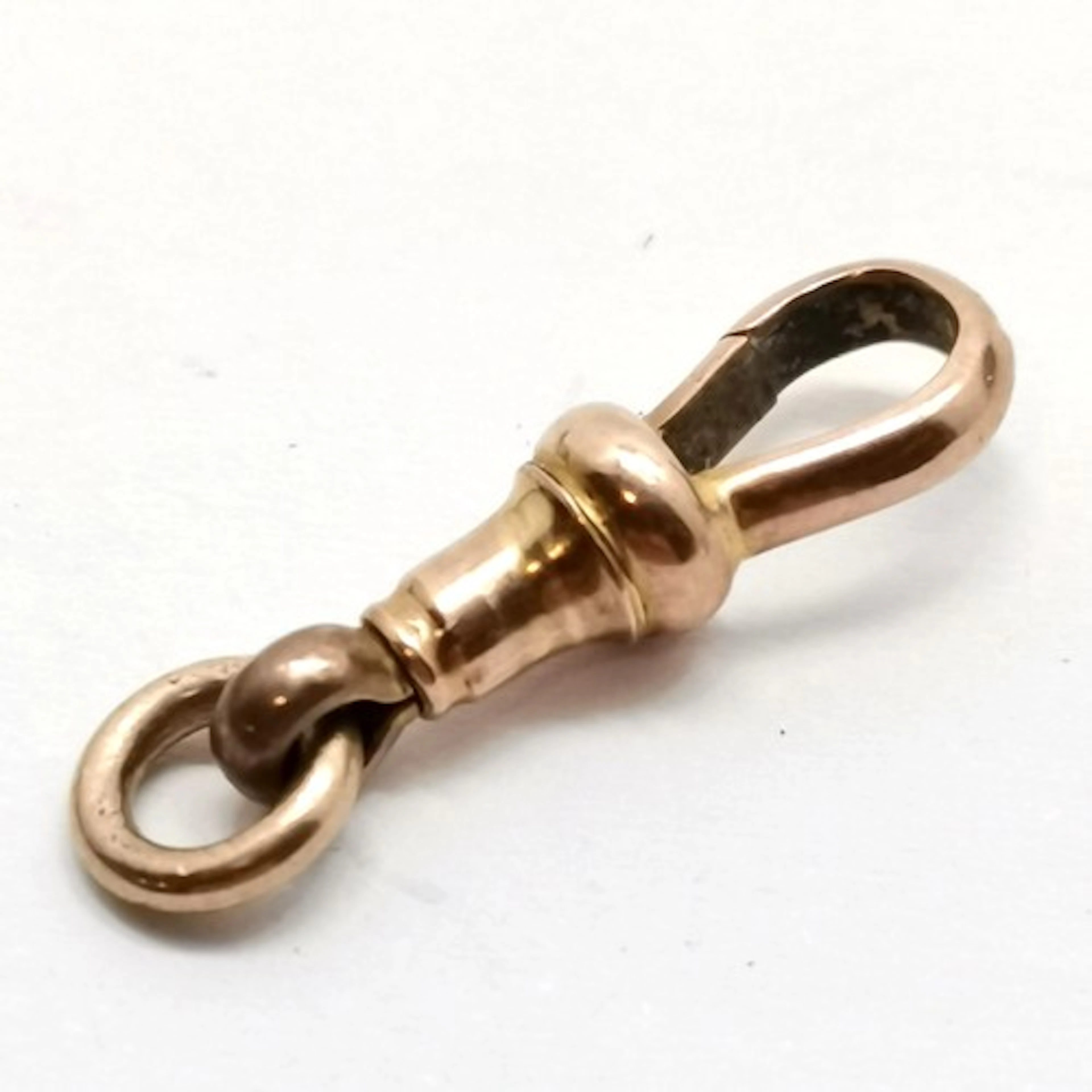 Antique hallmarked gold dog clip clasp - 1.5cm & 0.9g total ...