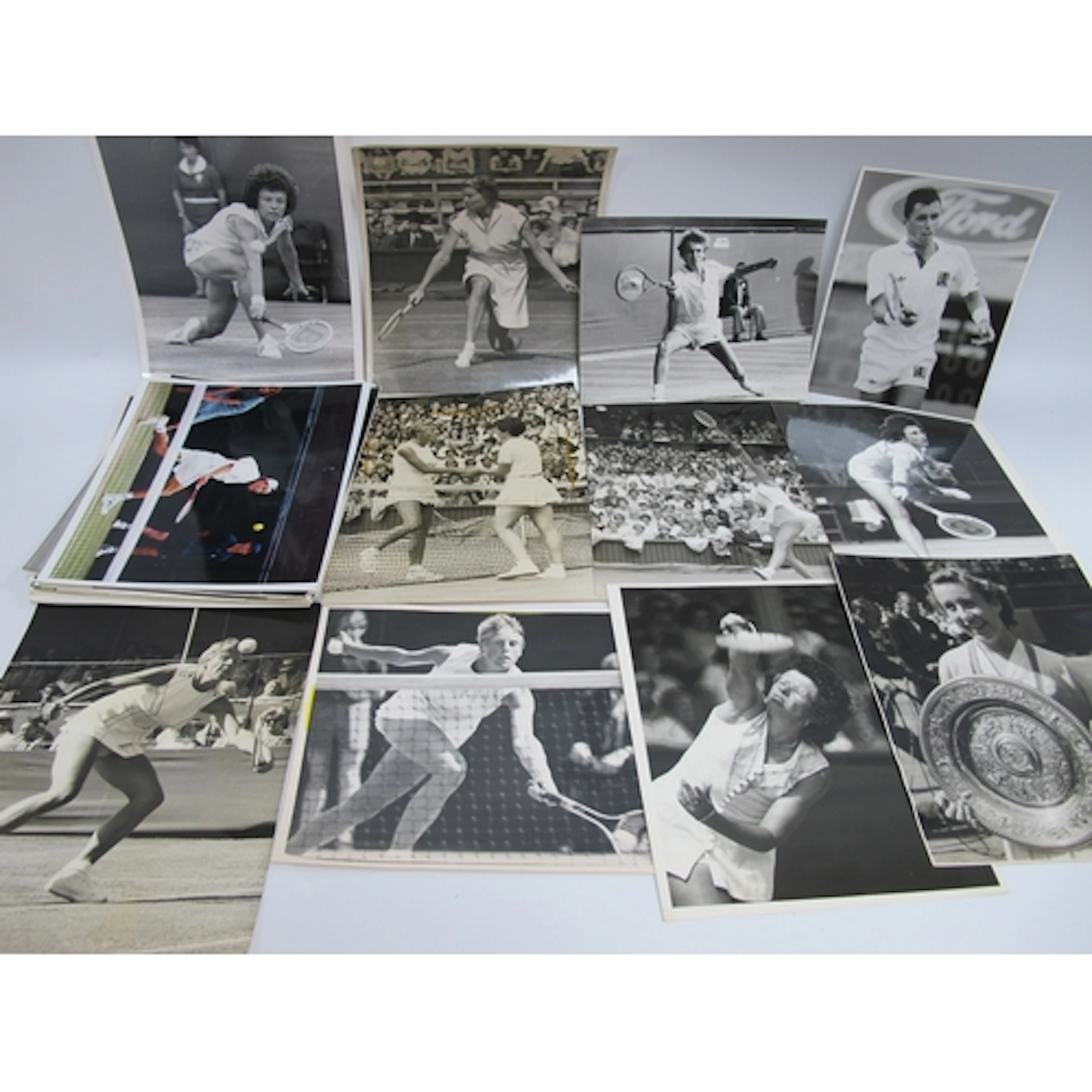Tennis Press Photographs 1949 and Later, including Ann Jones...
