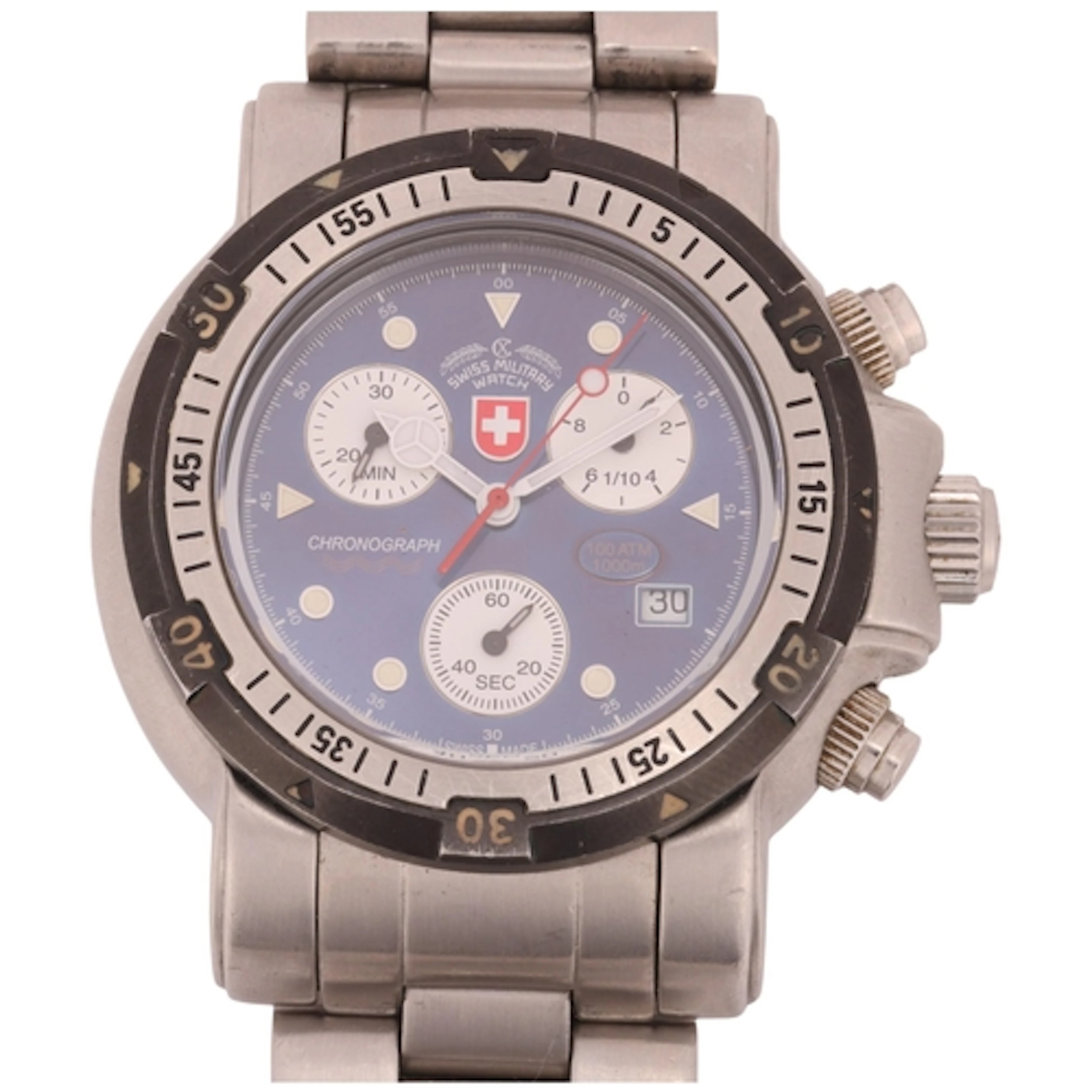 CHARMEX - a stainless steel Swiss military chronograph calen...