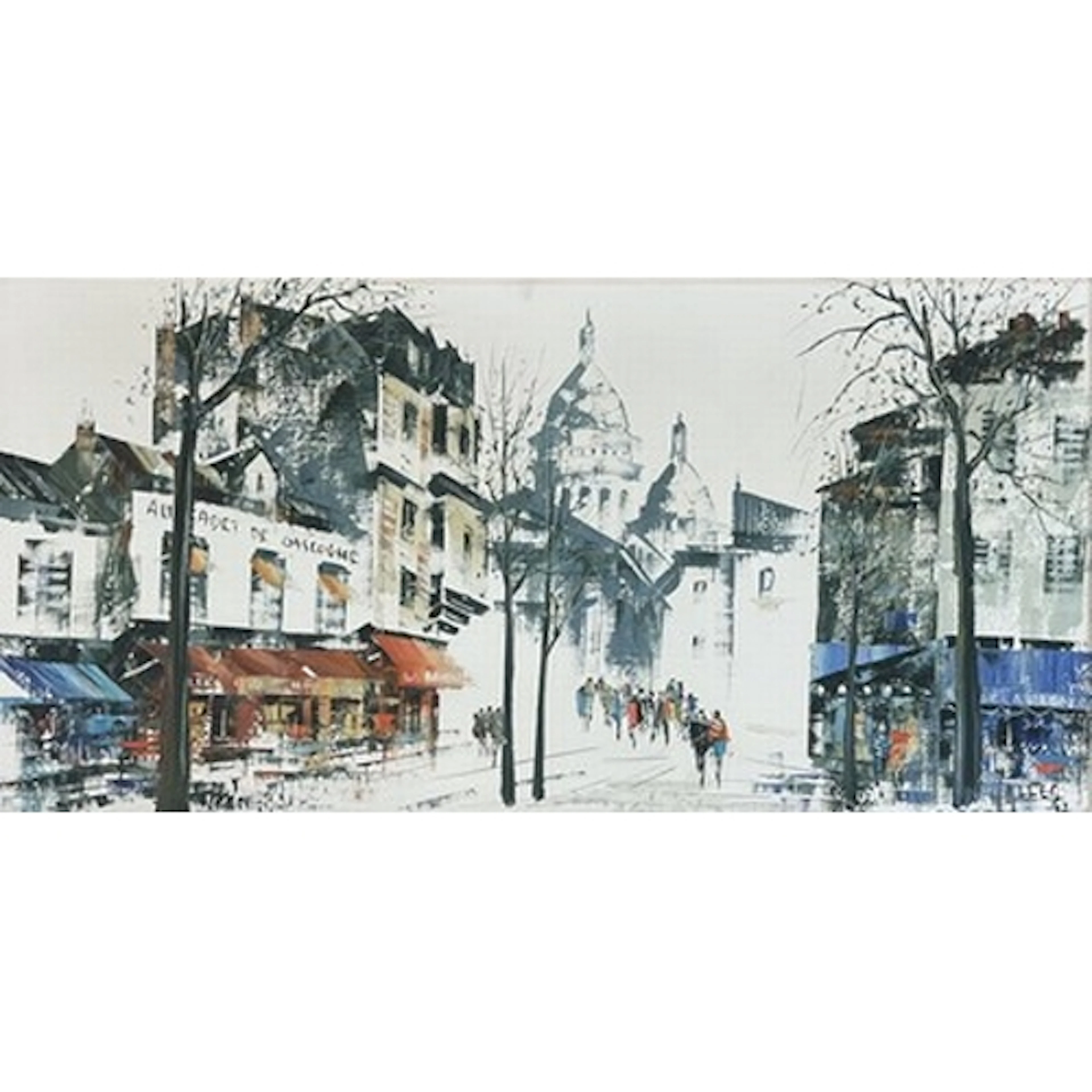 Atrributed Luc Cossier Walles (b. 1946) Sacré-cœur, 1977 Oil...