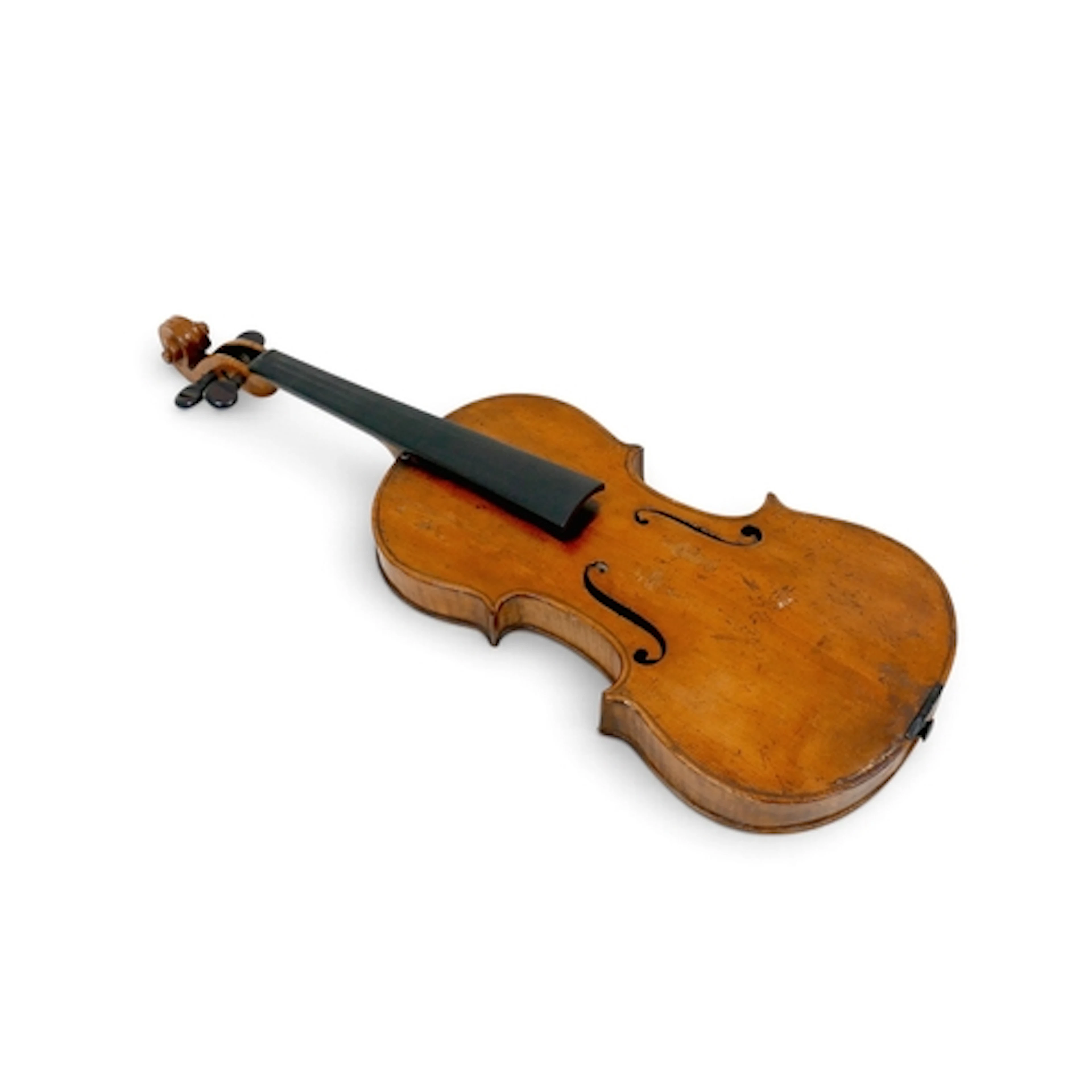A LATE 19TH CENTURY VIOLIN POSSIBLY GERMAN. with a 36cm two ...