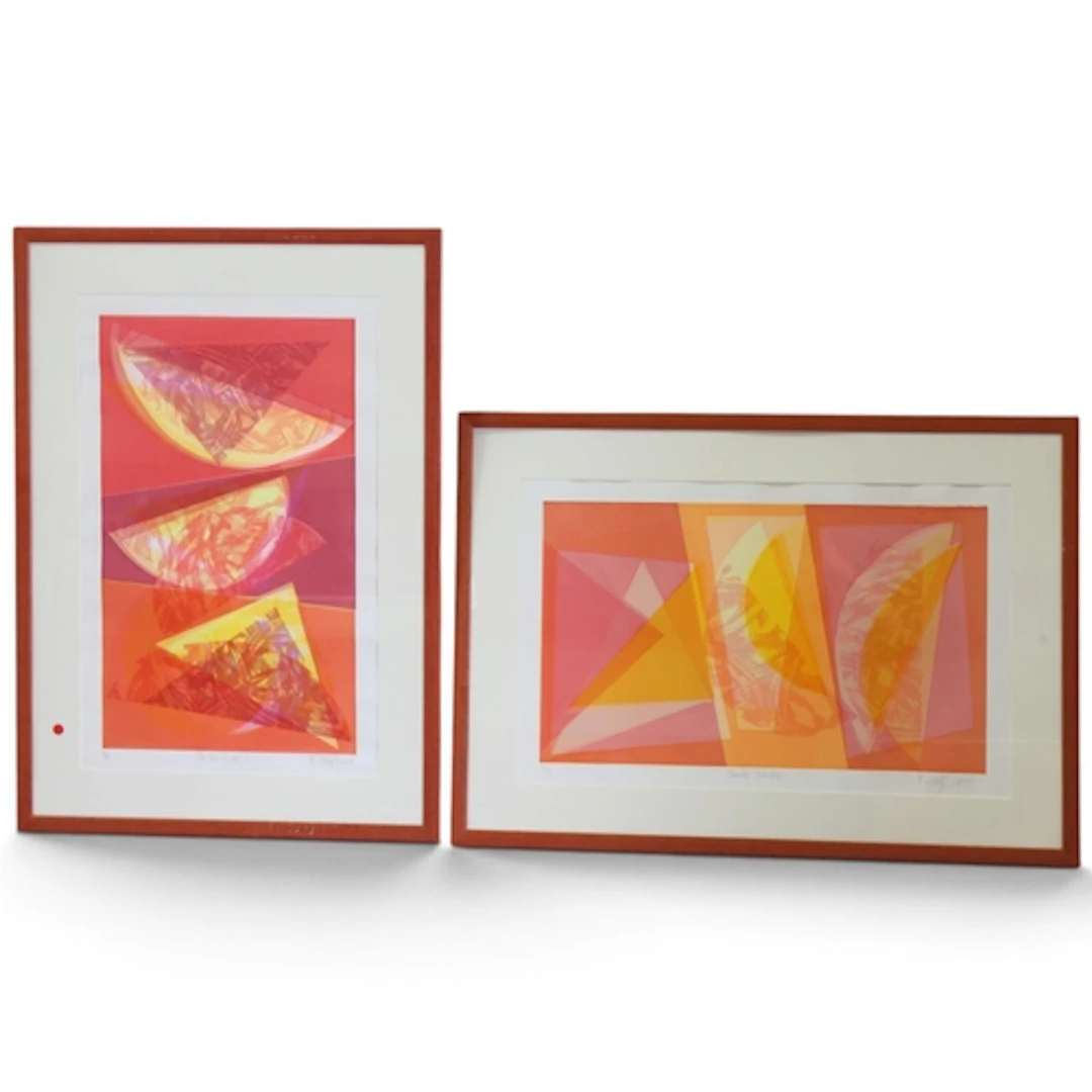 BIDDY BUNZL (b.1952-), a pair of limited edition screenprint...