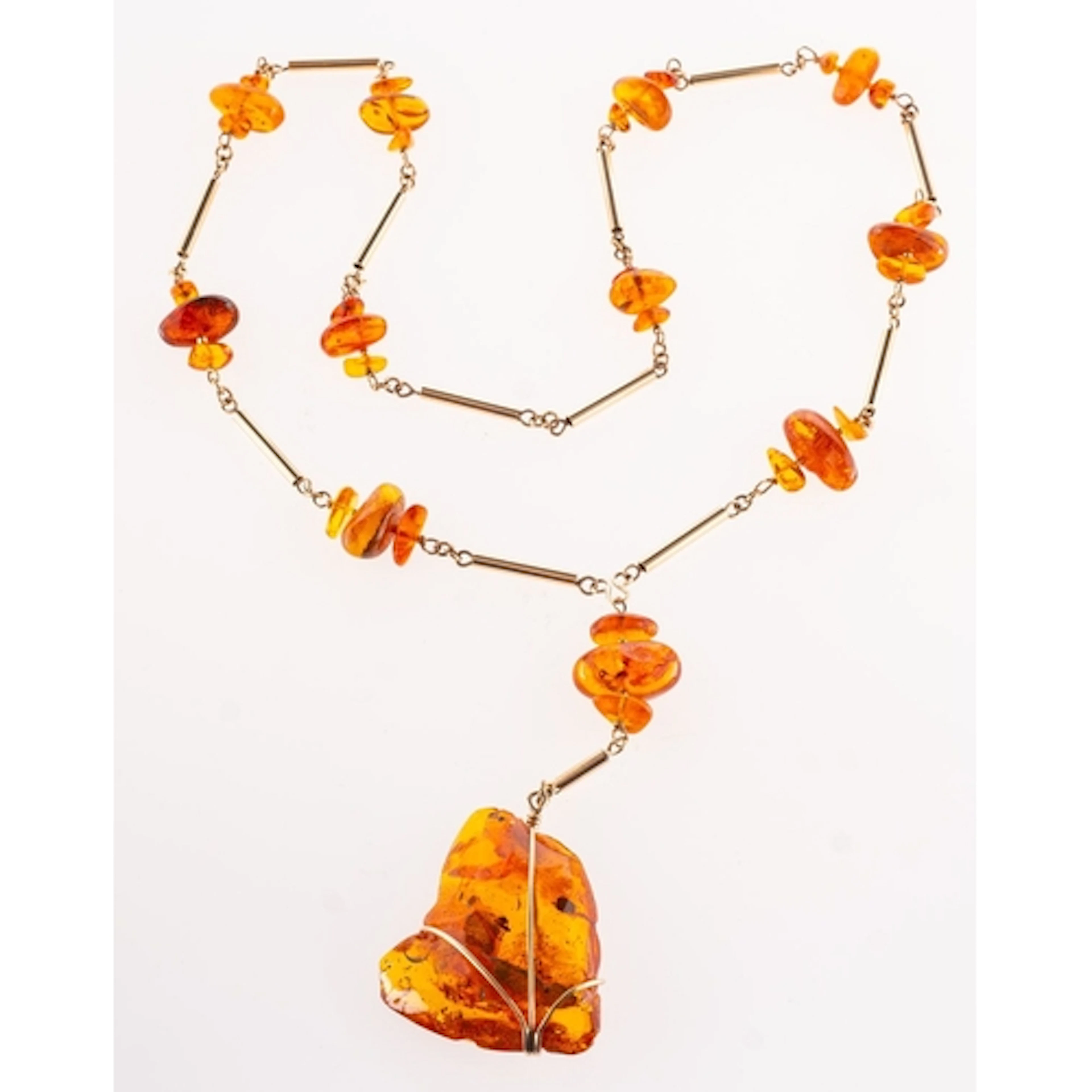 Penny Alavoine, British Designer. An amber with 'trapped ins...