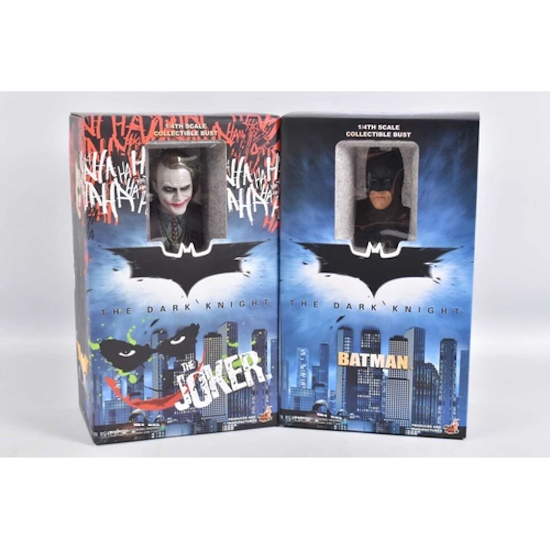 TWO SEALED BOXED 2008 HOT TOYS 1:4 SCALE THE DARK NIGHT COLL...