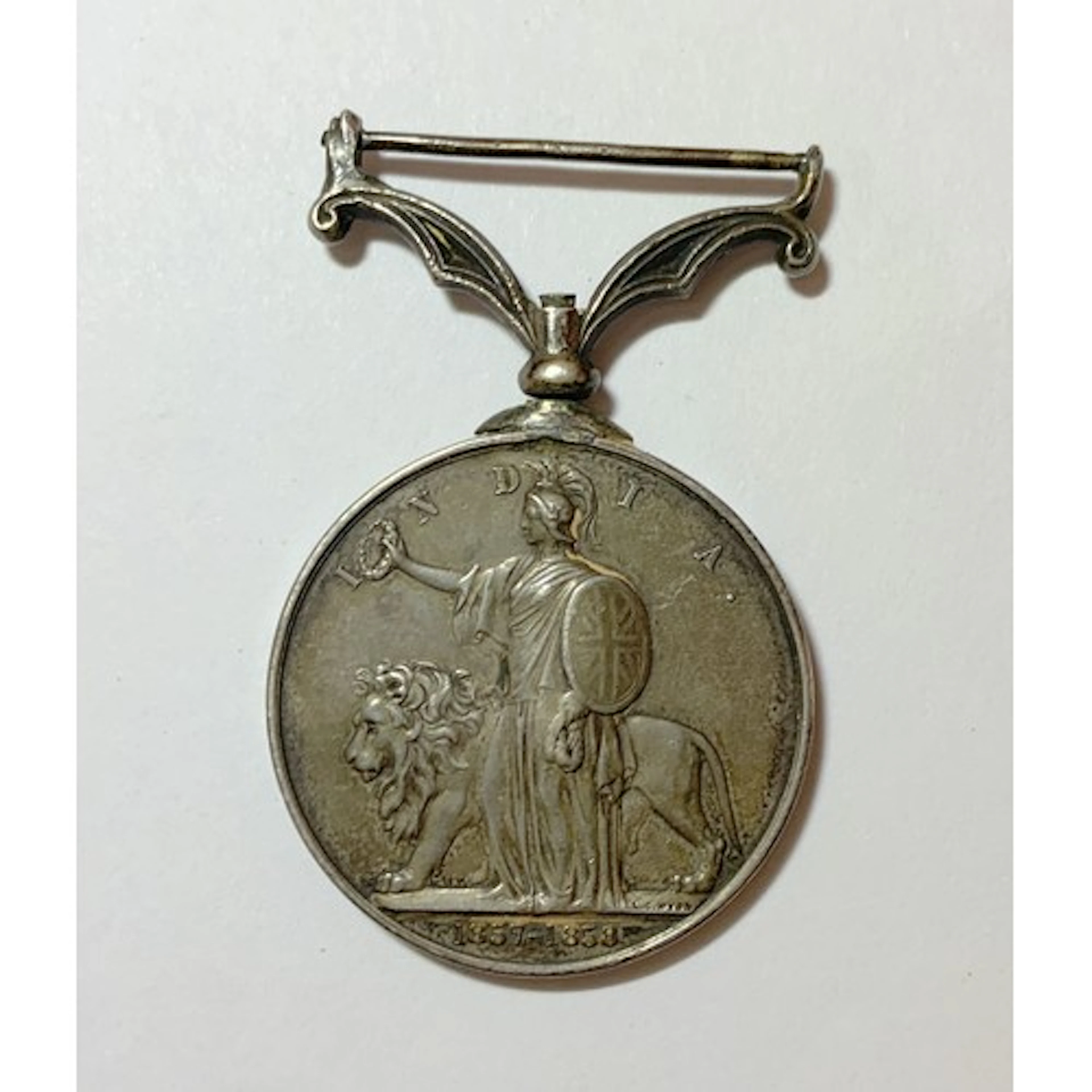 C19th Indian Mutiny European Soldier Bombay Medal 1857-1858,...