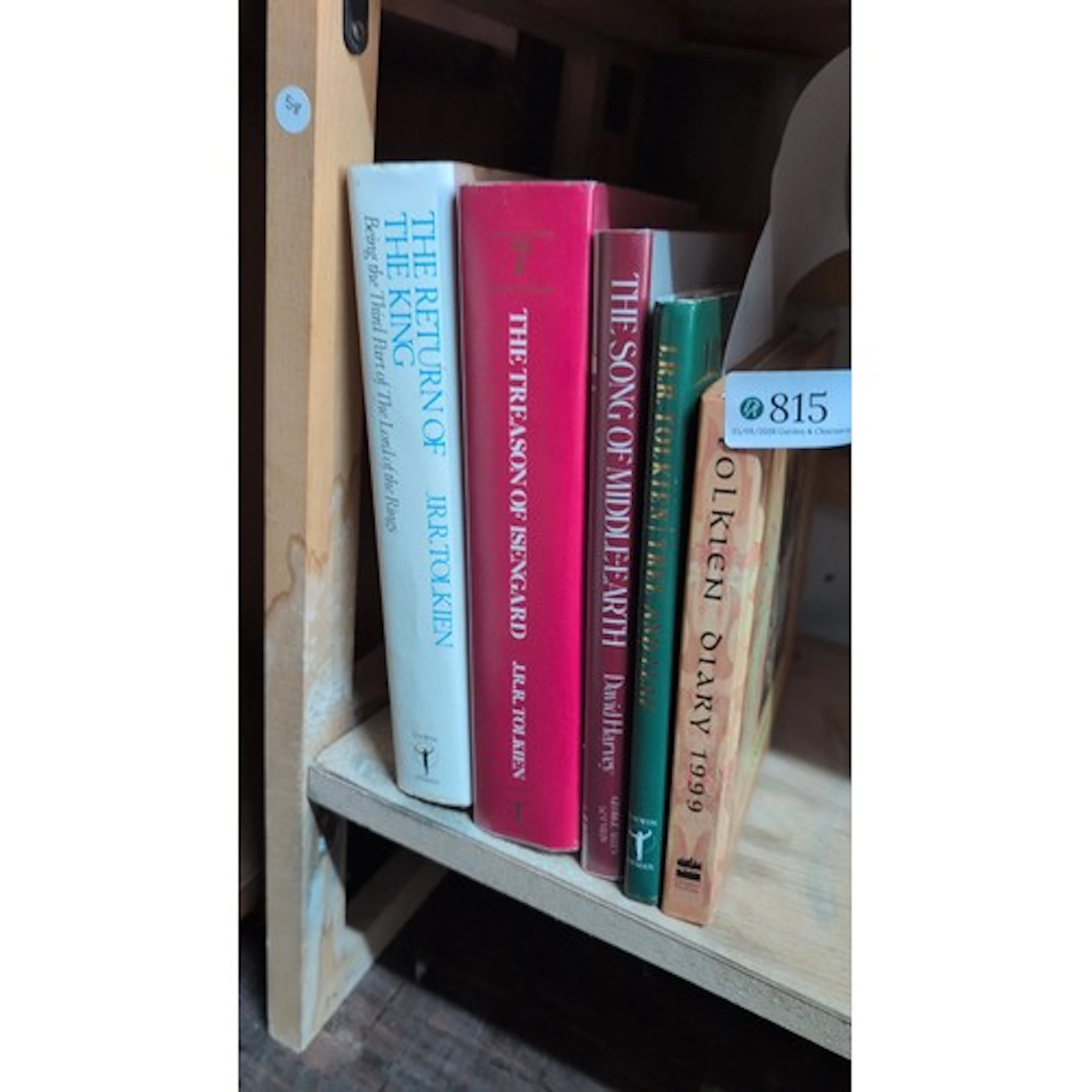 A group of J.R.R. Tolkien-related hardback books including T...