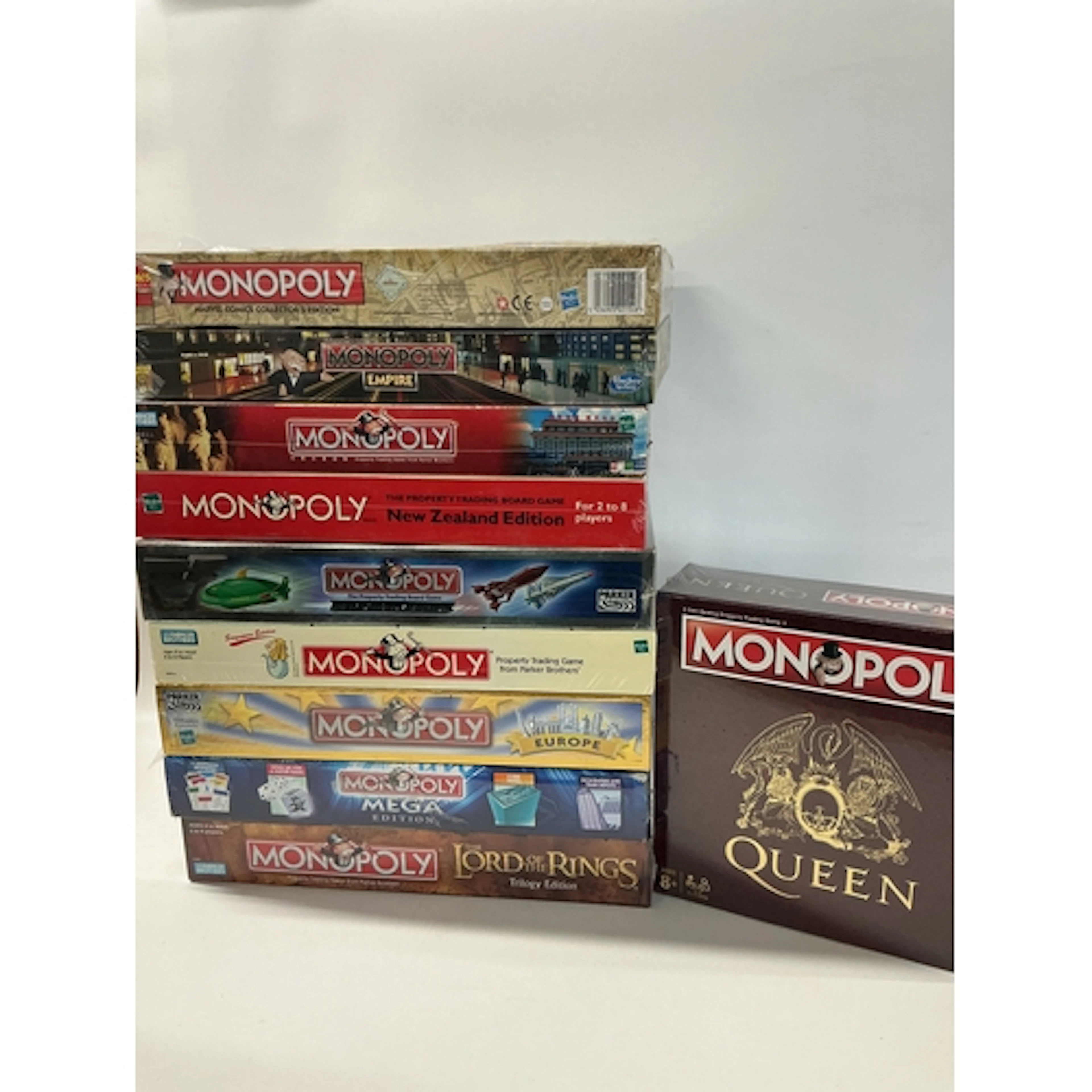 10 Boxed And Sealed Monopoly Games Including The Lord Of The...
