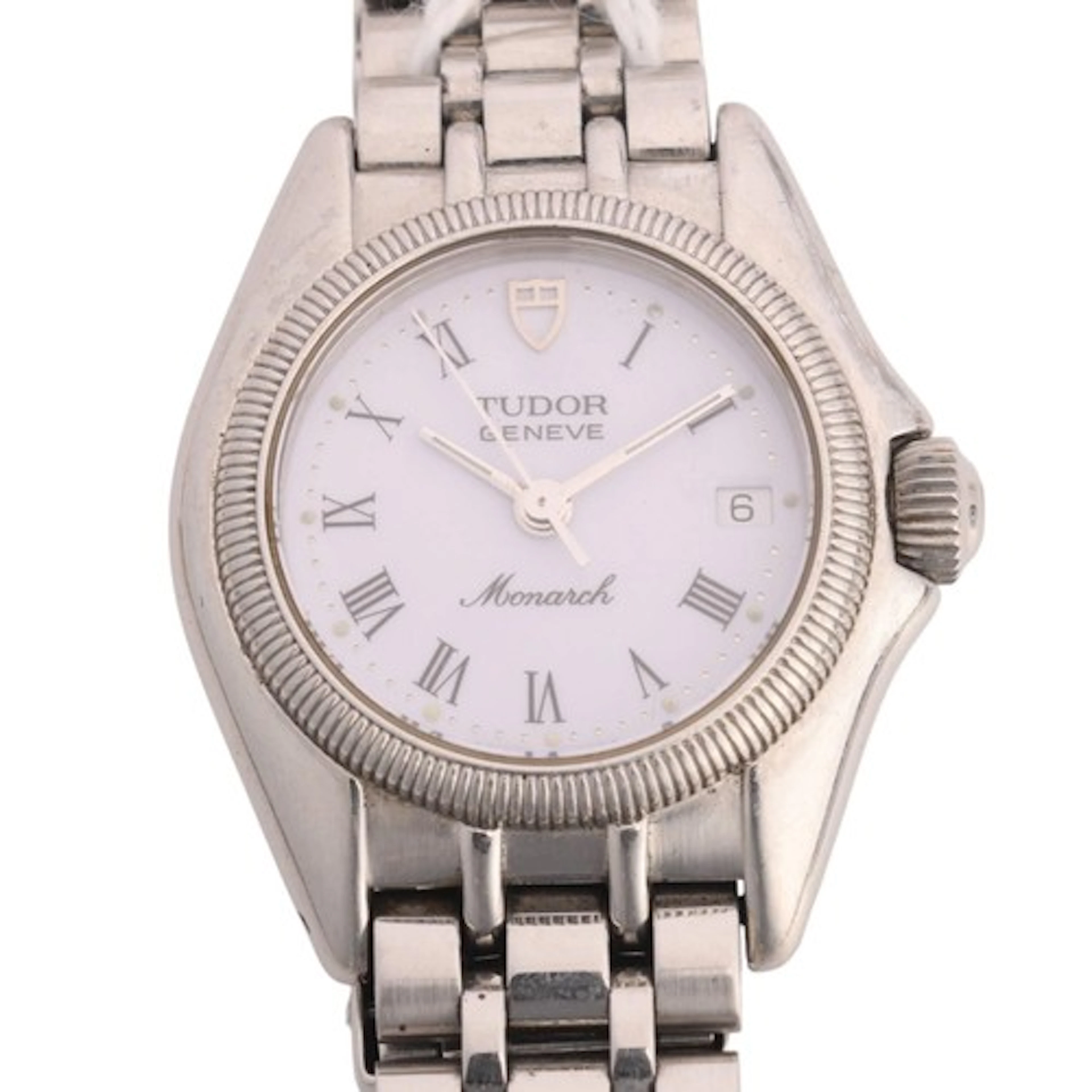 TUDOR - a lady's stainless steel Monarch quartz calender bra...