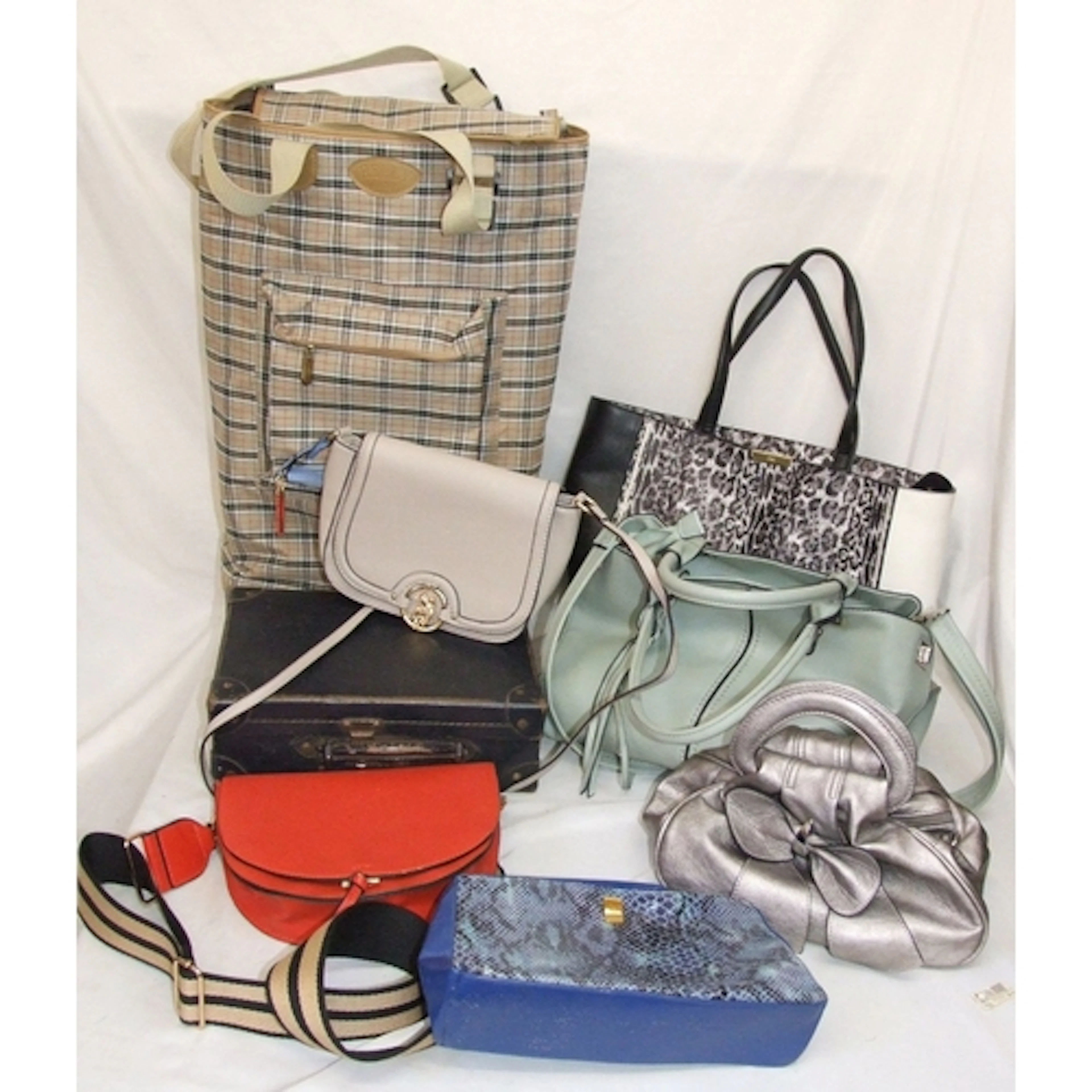 Helly London Trolley Bag, Cavalli Class animal print tote ba...