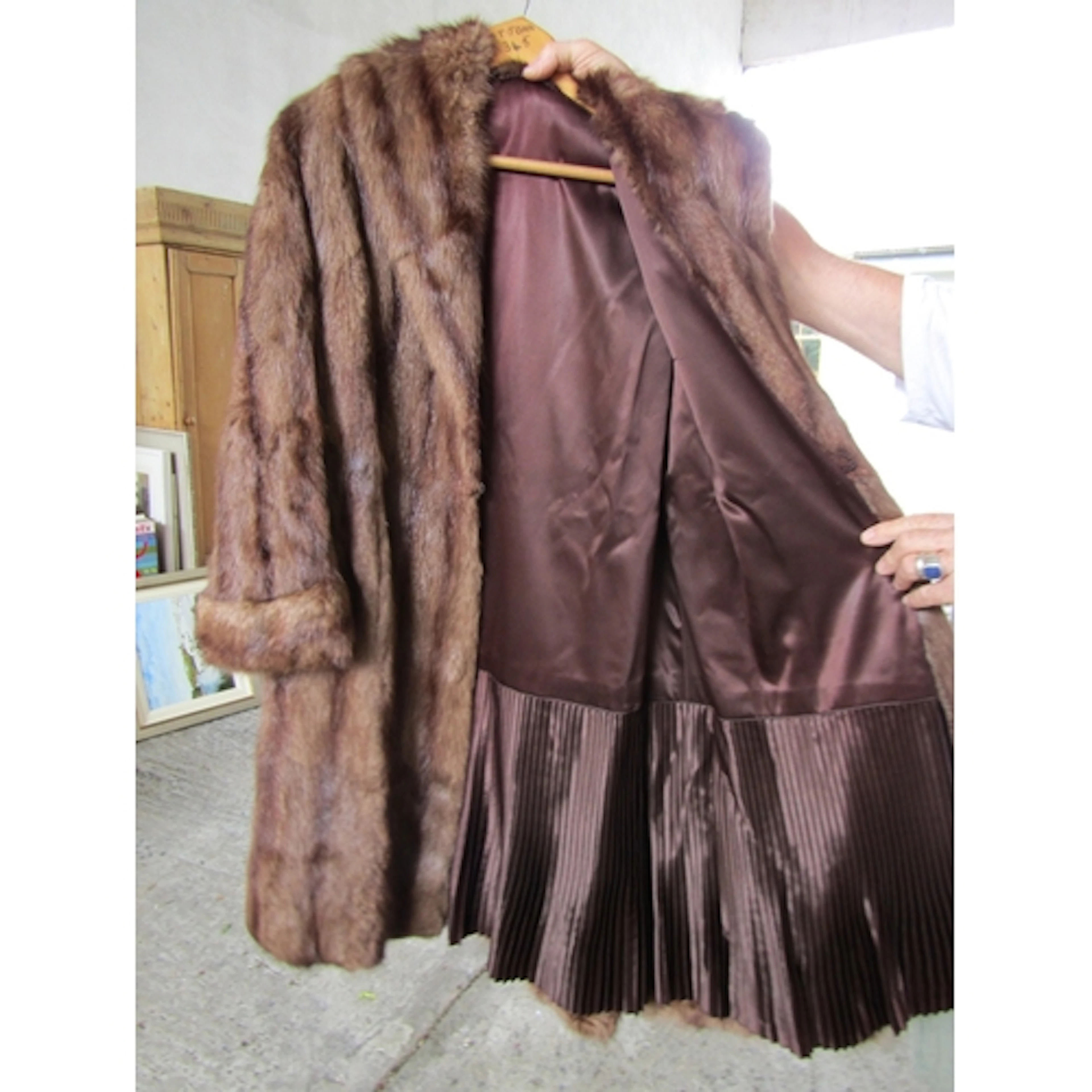 Mink Coat Three Quarter Length Ladies Coat