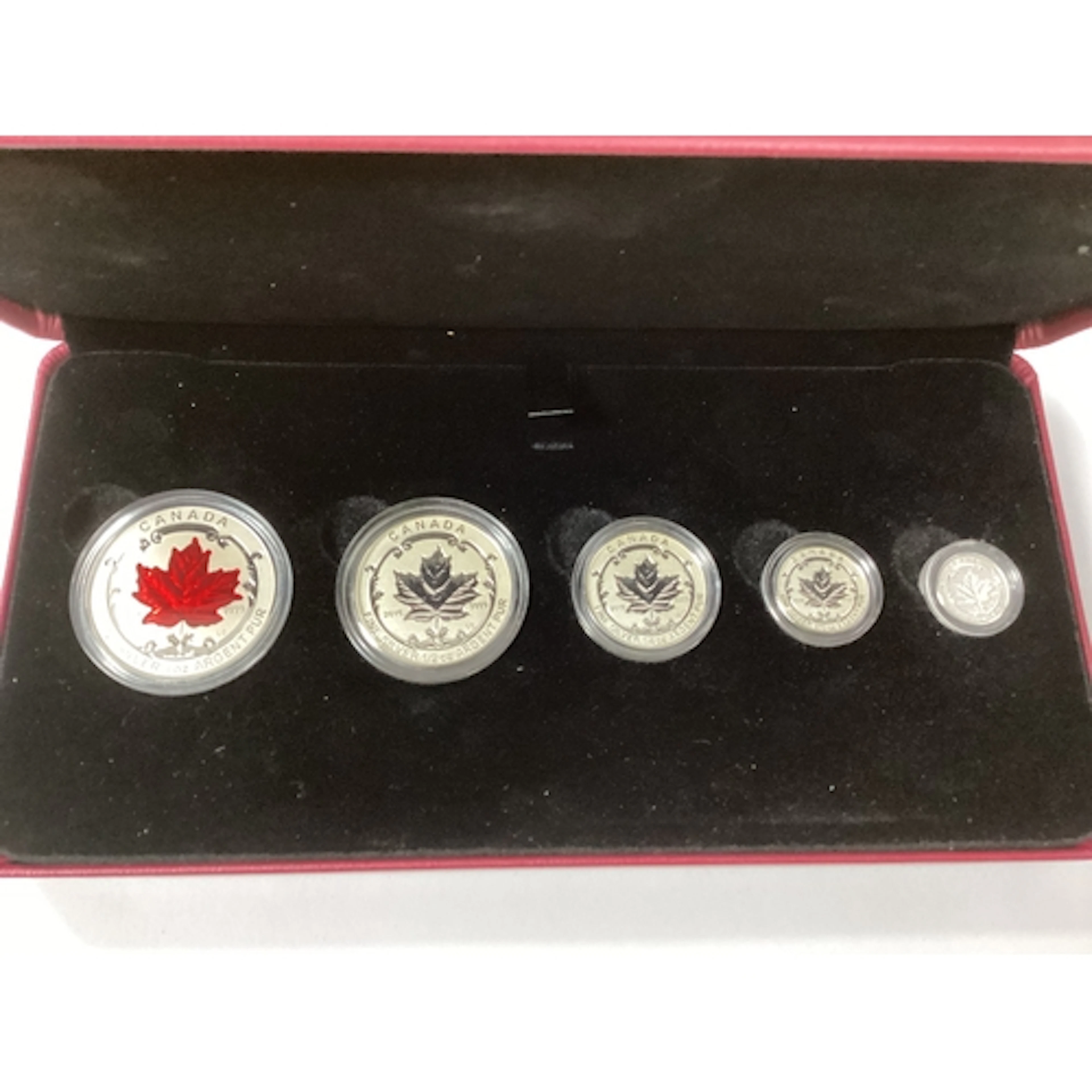 2015 Canada Maple Leaf Fine Silver Fractional Five Coin Set,...