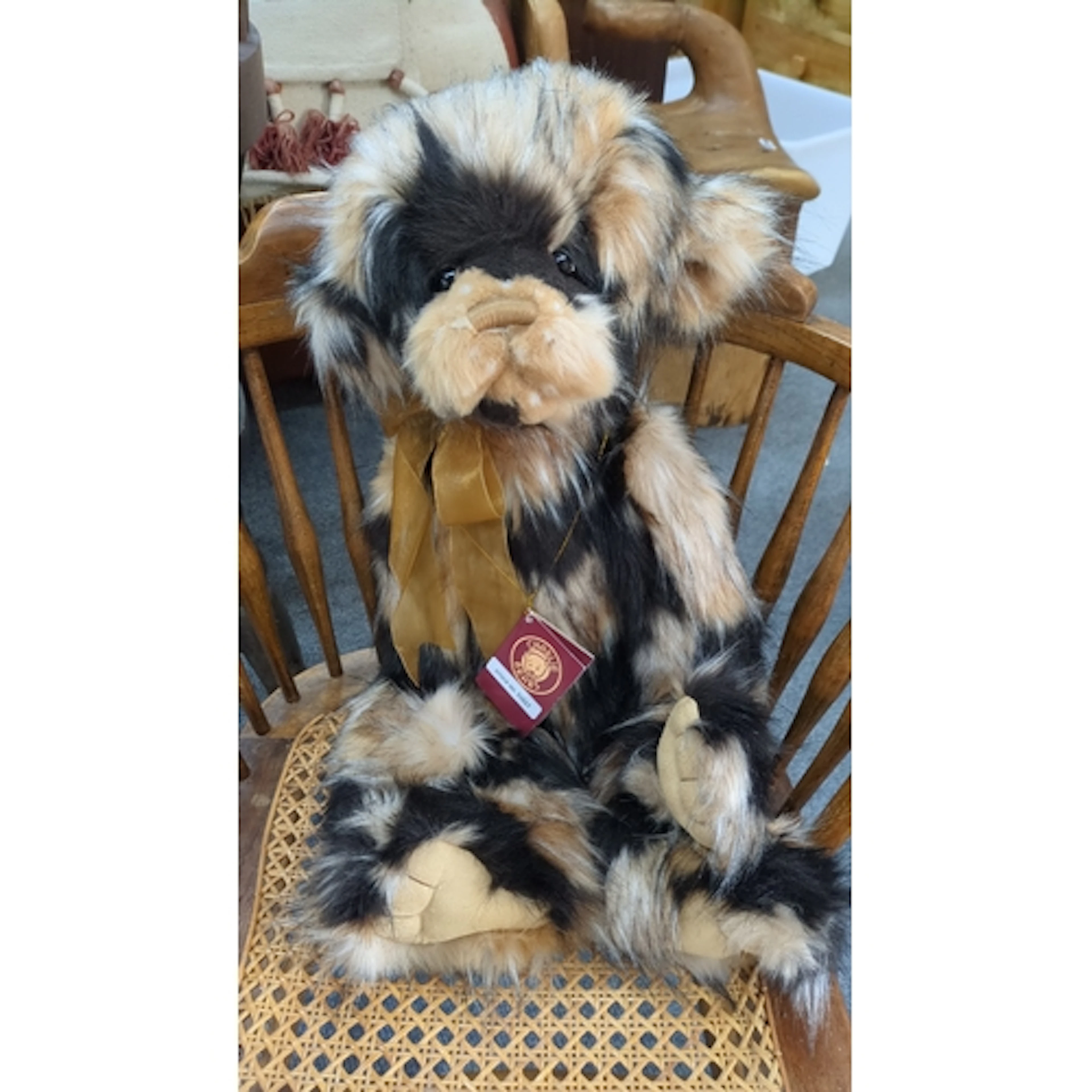 Charlie Bears plush teddy bear ‘Chocoholic’, with variegated...