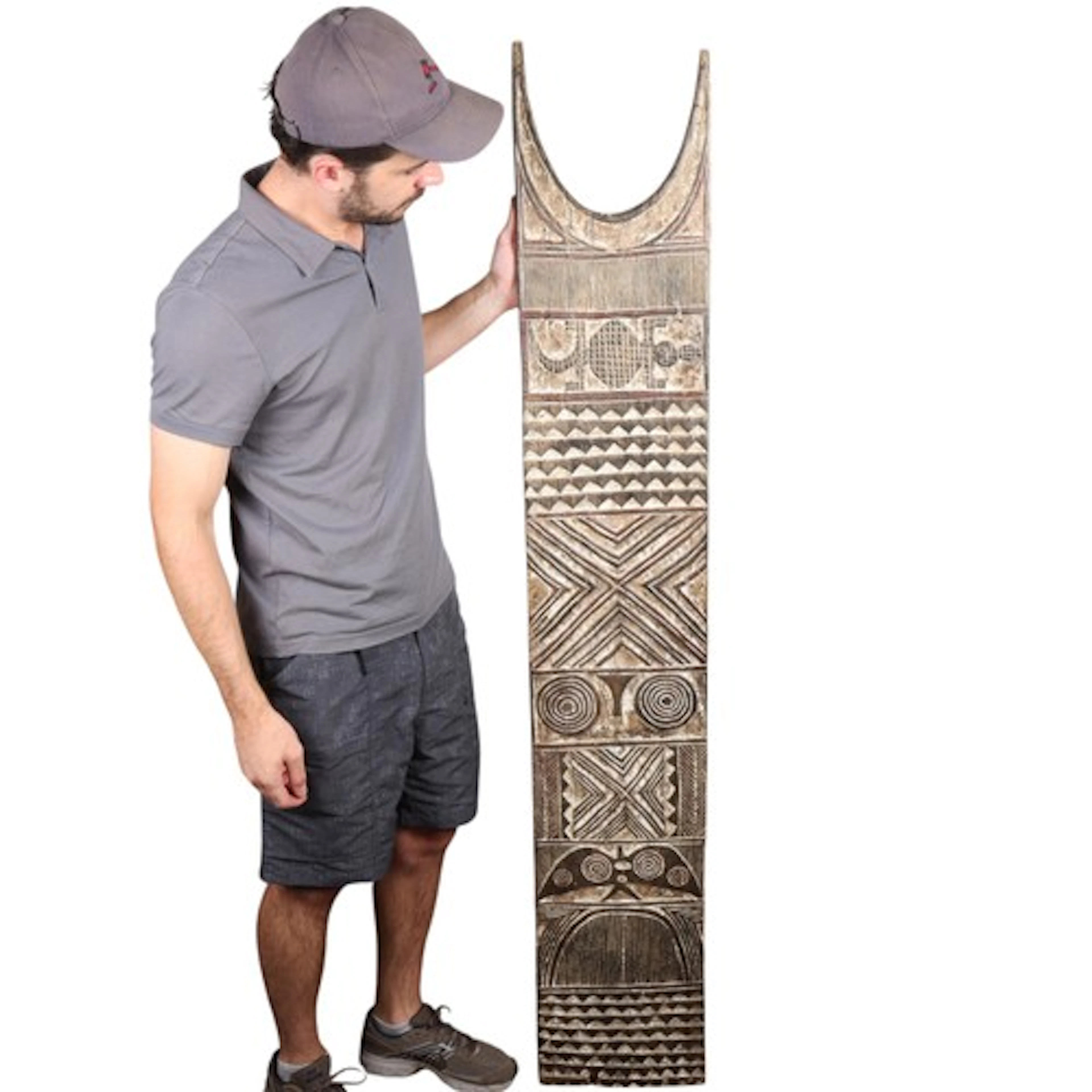 A Bwa plank mask, double-sided carved and painted wood, Burk...