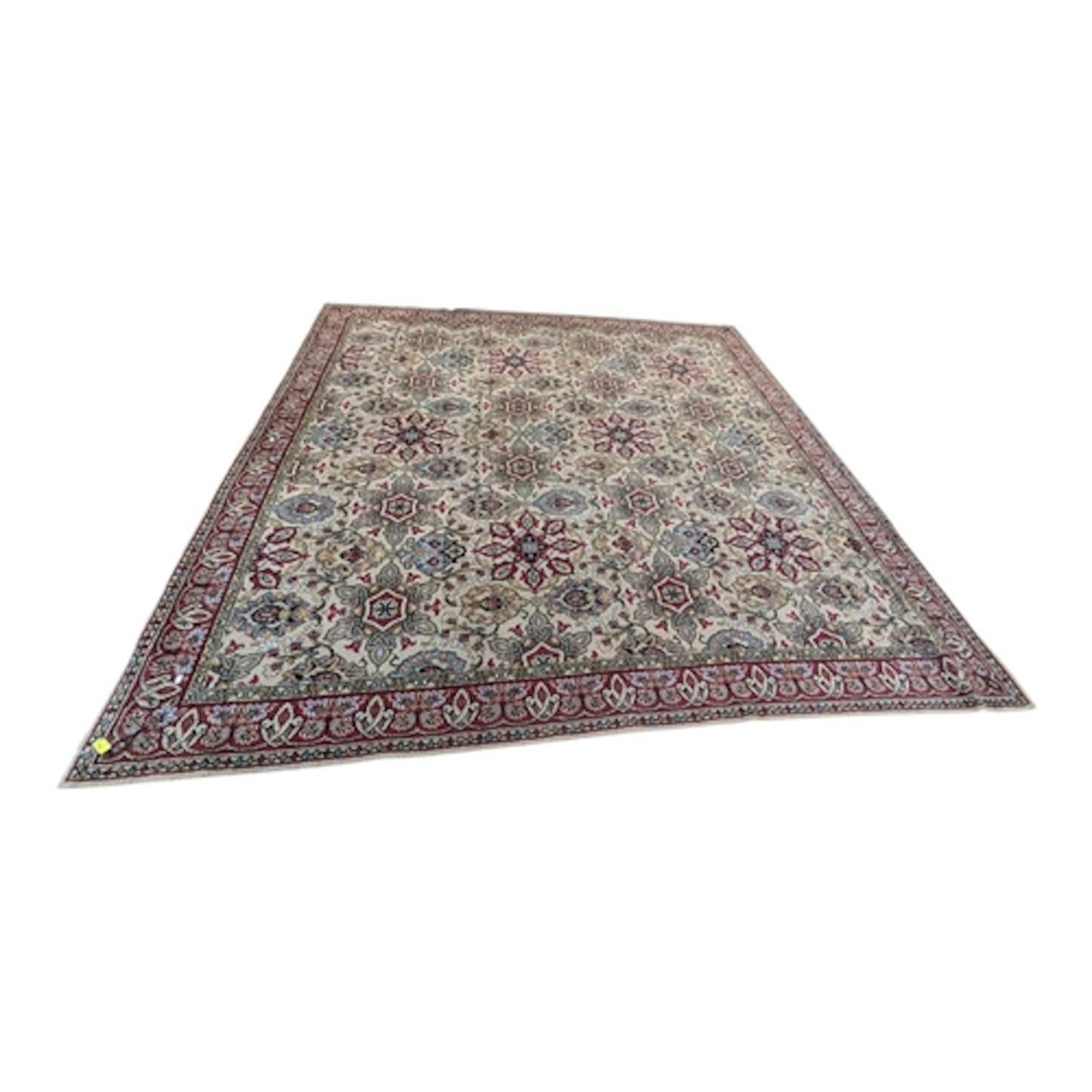 A vintage 20th century Persian Islamic Mahal carpet floor ru...